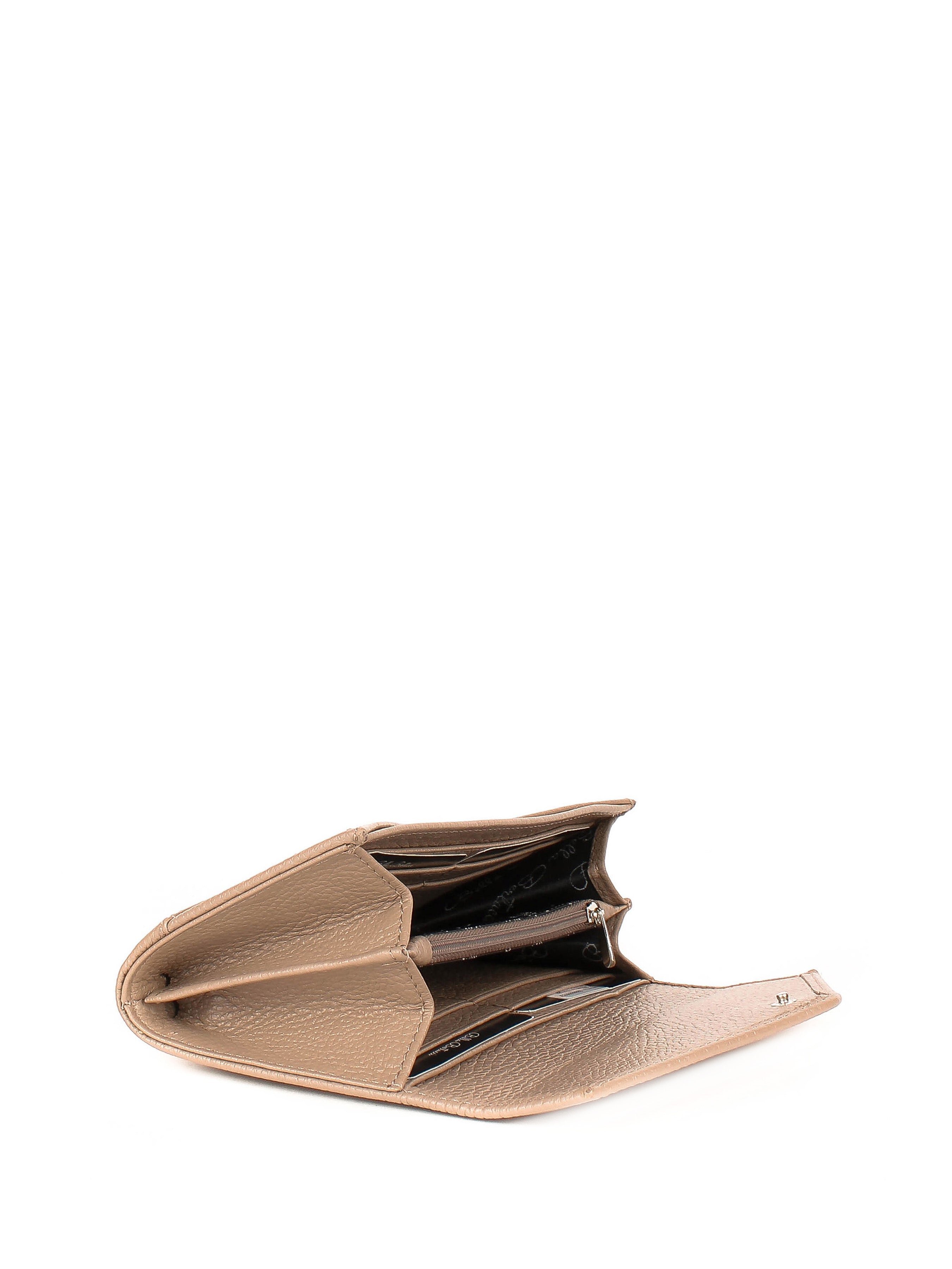 Bandolera de piel italiana Gris 157-283