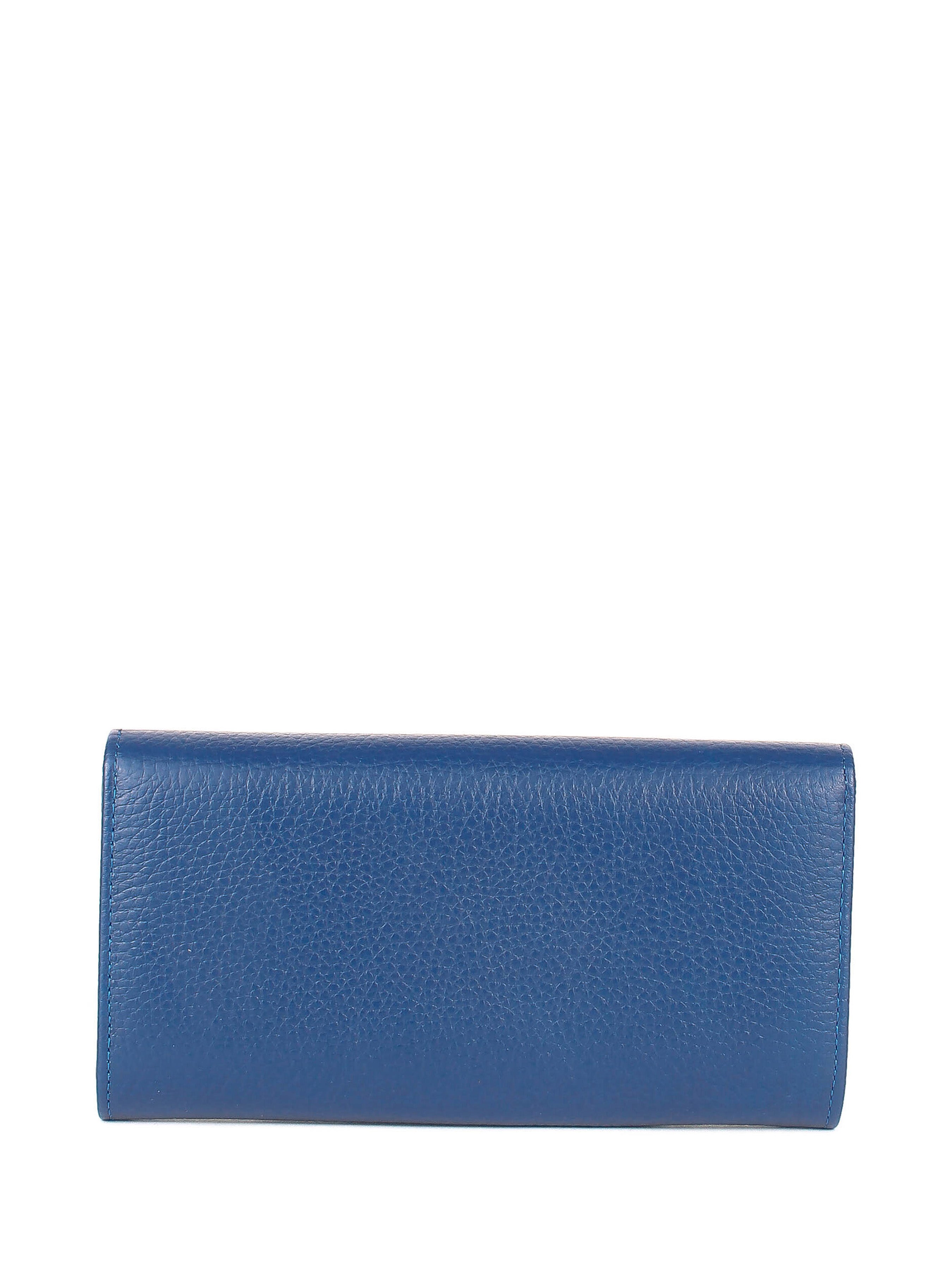 Bandolera de piel italiana Azul 157-607