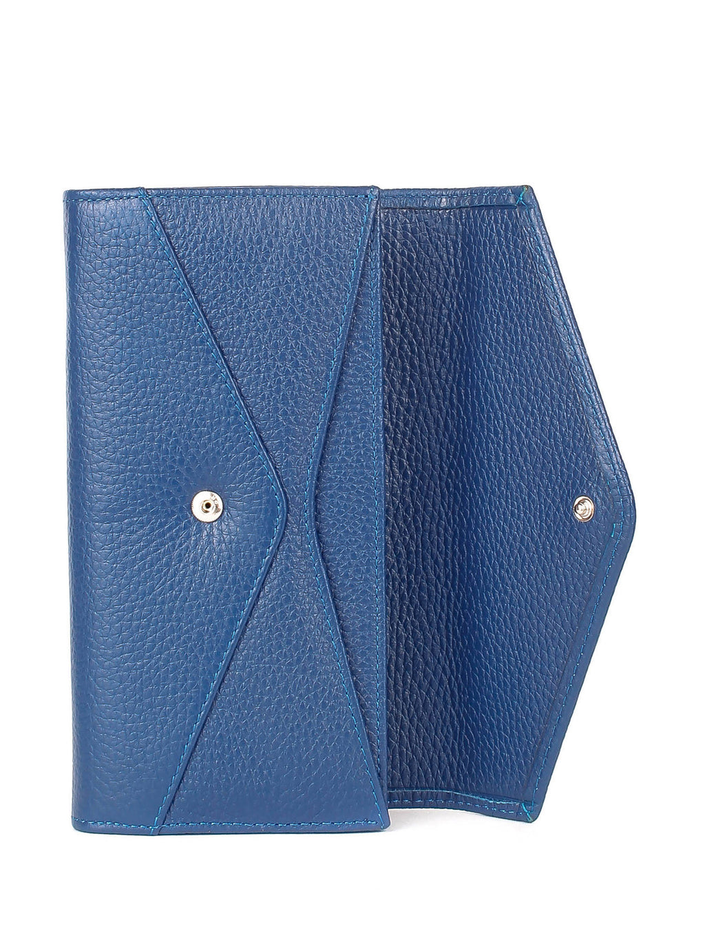 Bandolera de piel italiana Azul 157-607