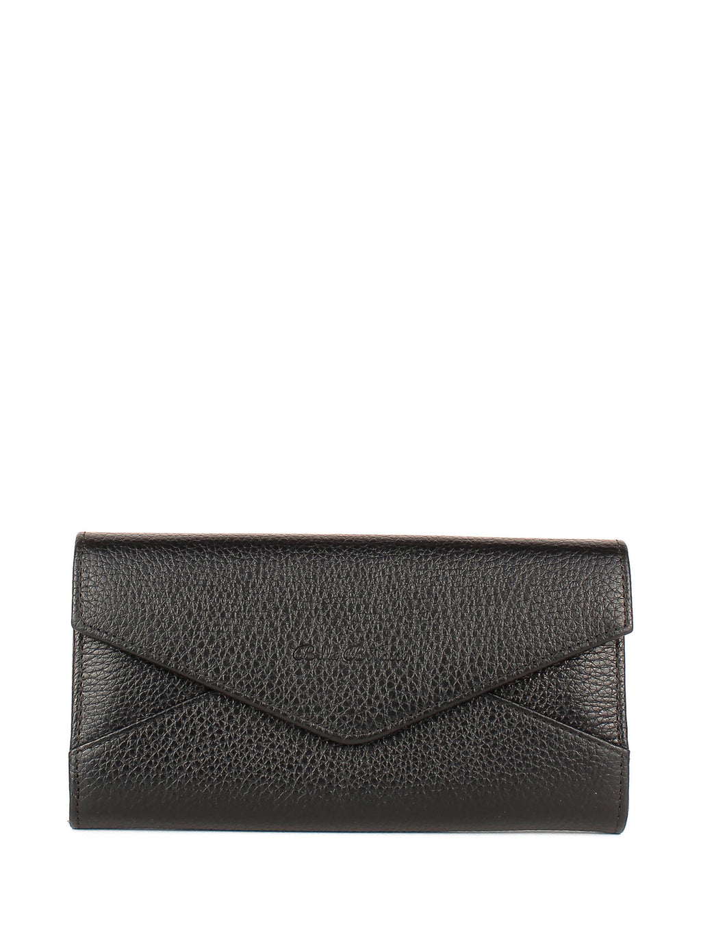 Bandolera de piel italiana Negro 157-01