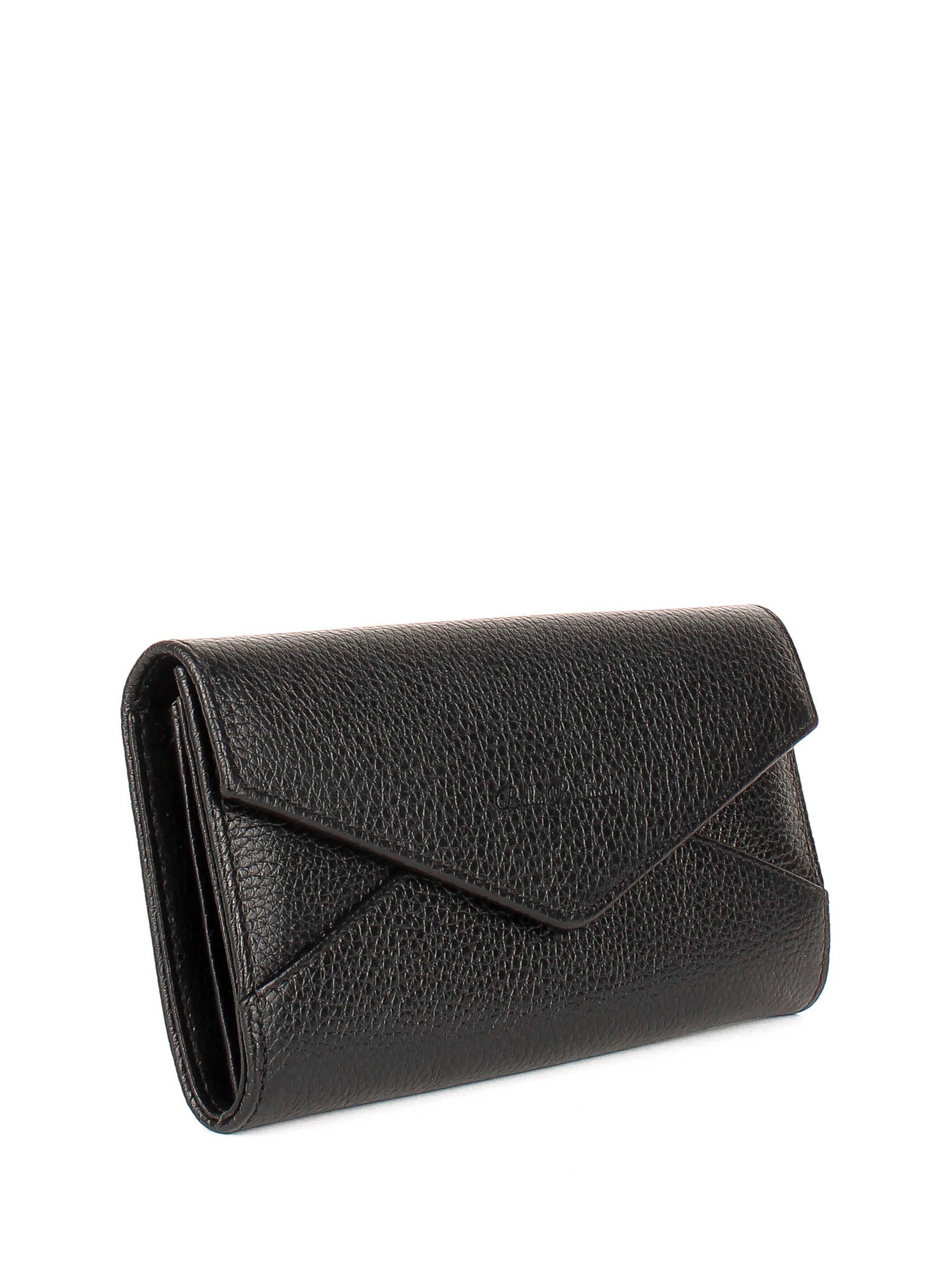 Bandolera de piel italiana Negro 157-01