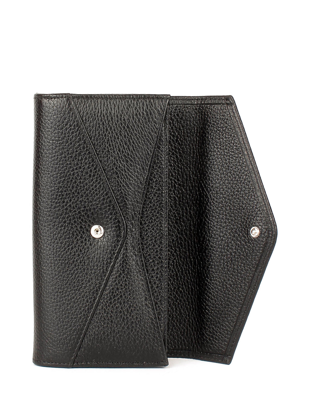 Bandolera de piel italiana Negro 157-01