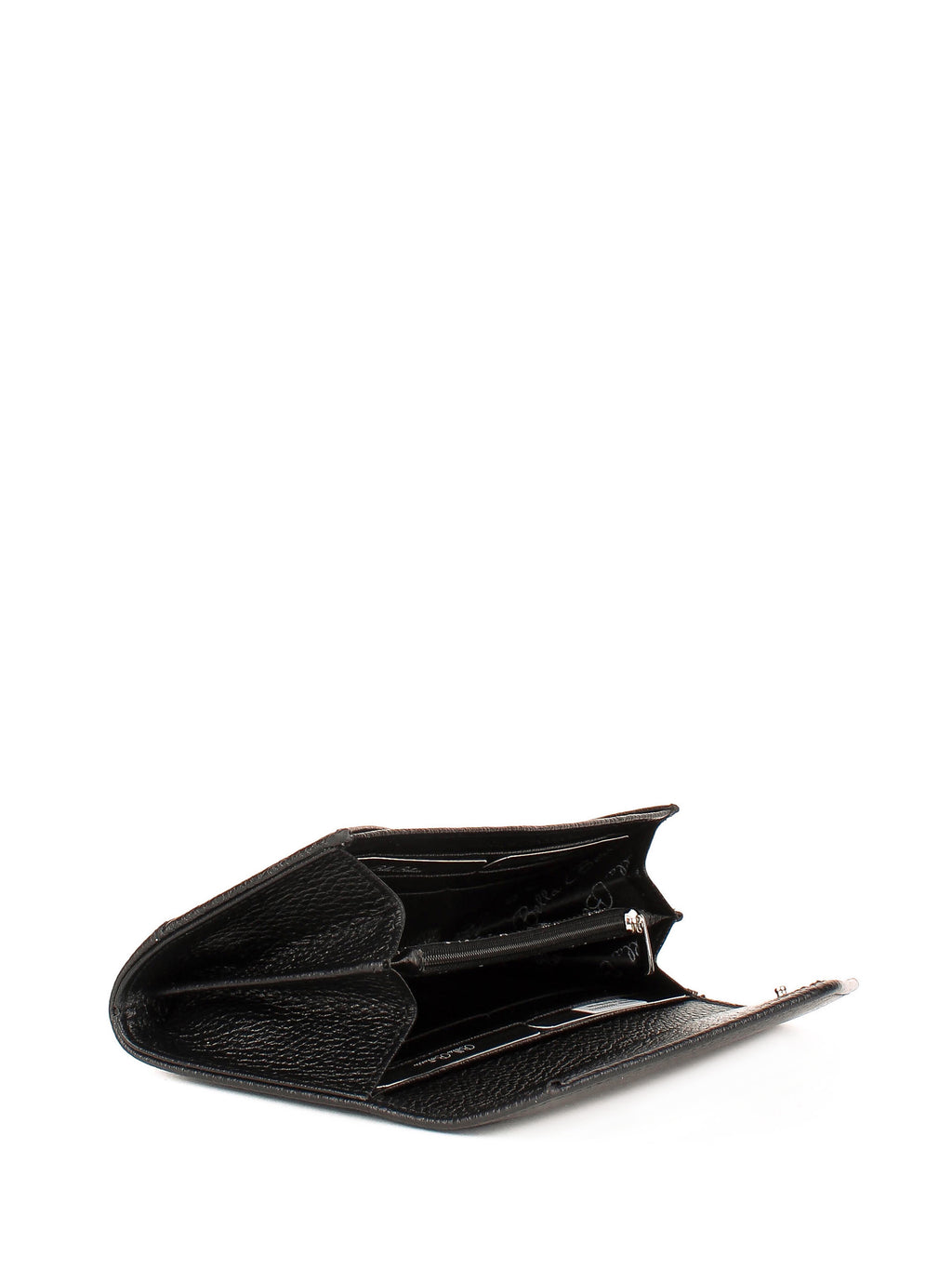 Bandolera de piel italiana Negro 157-01