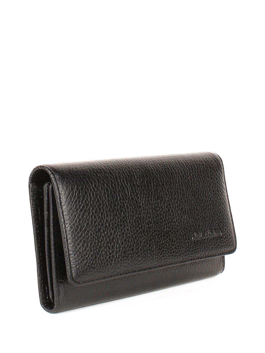 Cartera de piel italiana Negro 900-01
