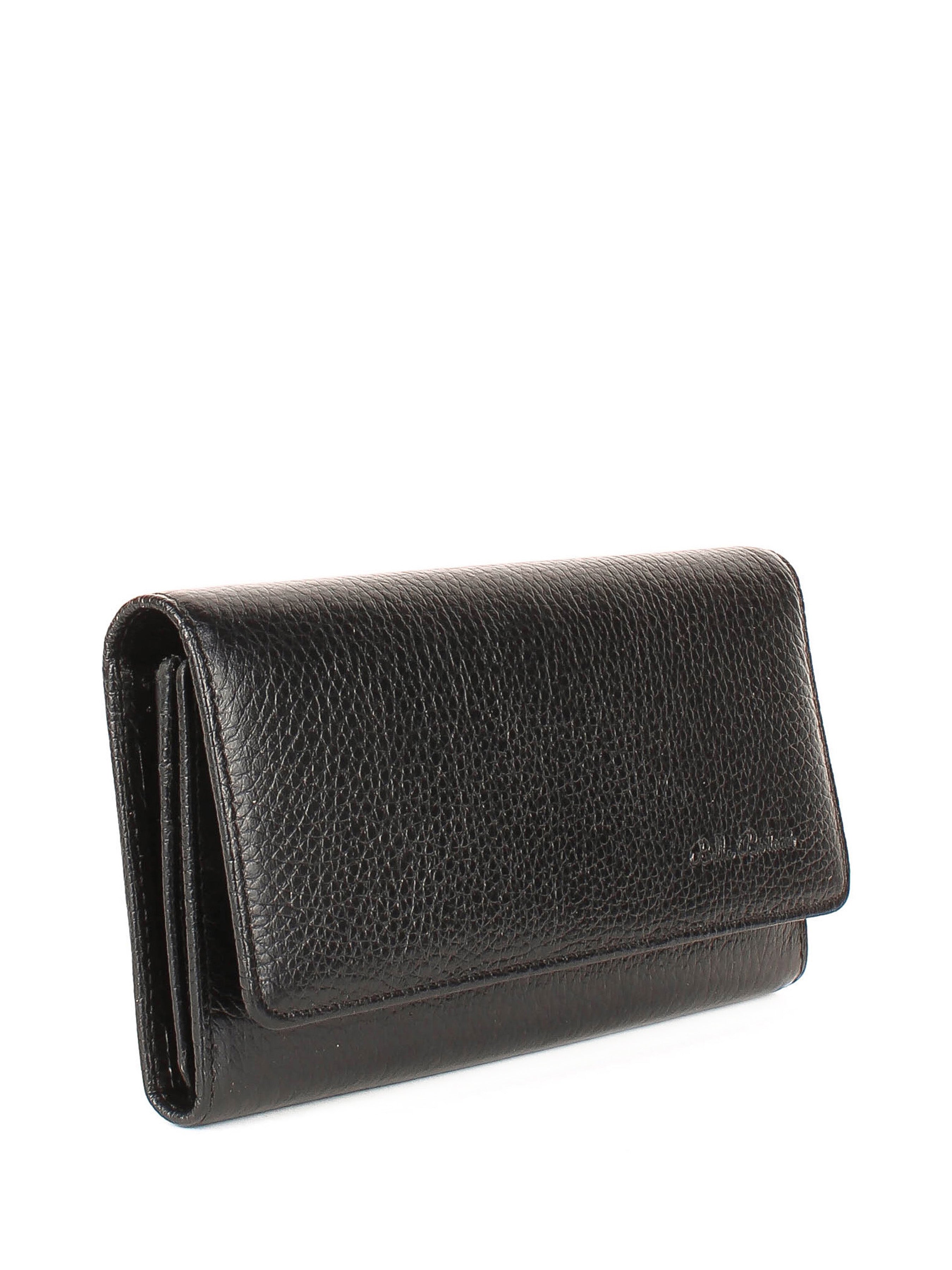 Cartera de piel italiana Negro 900-01