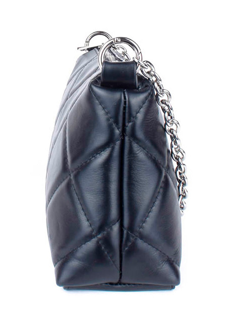 Bandolera de piel italiana Negro 1609-05-37