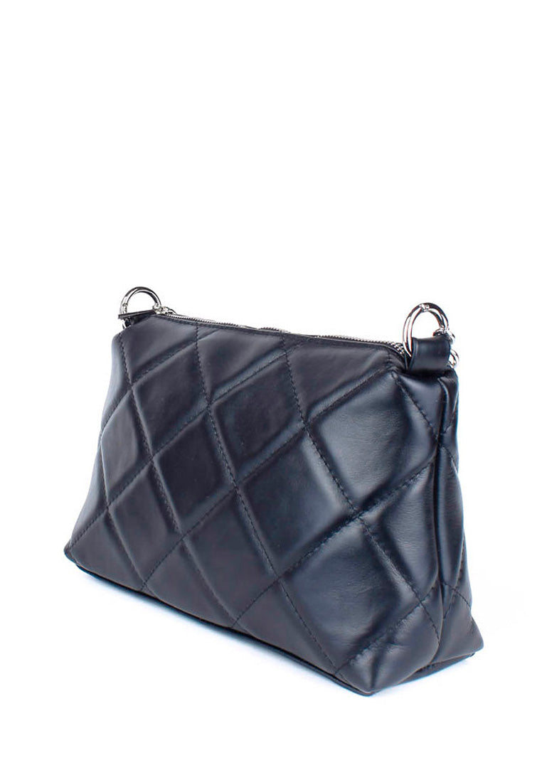 Bandolera de piel italiana Negro 1609-05-37