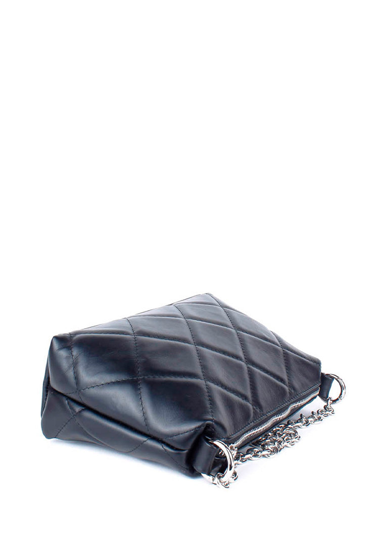 Bandolera de piel italiana Negro 1609-05-37