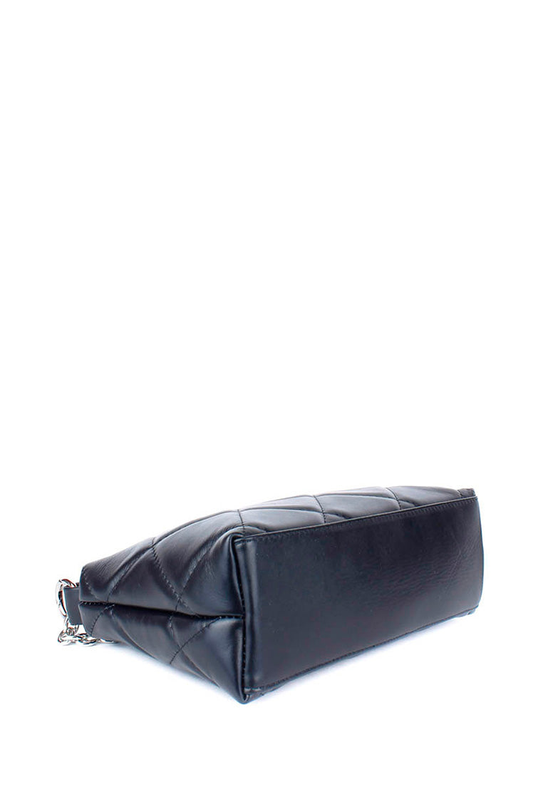 Bandolera de piel italiana Negro 1609-05-37