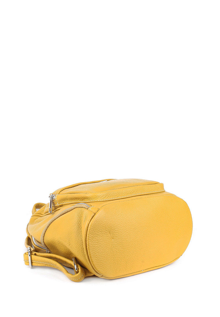 Mochila de piel italiana Amarillo 1235-55-32