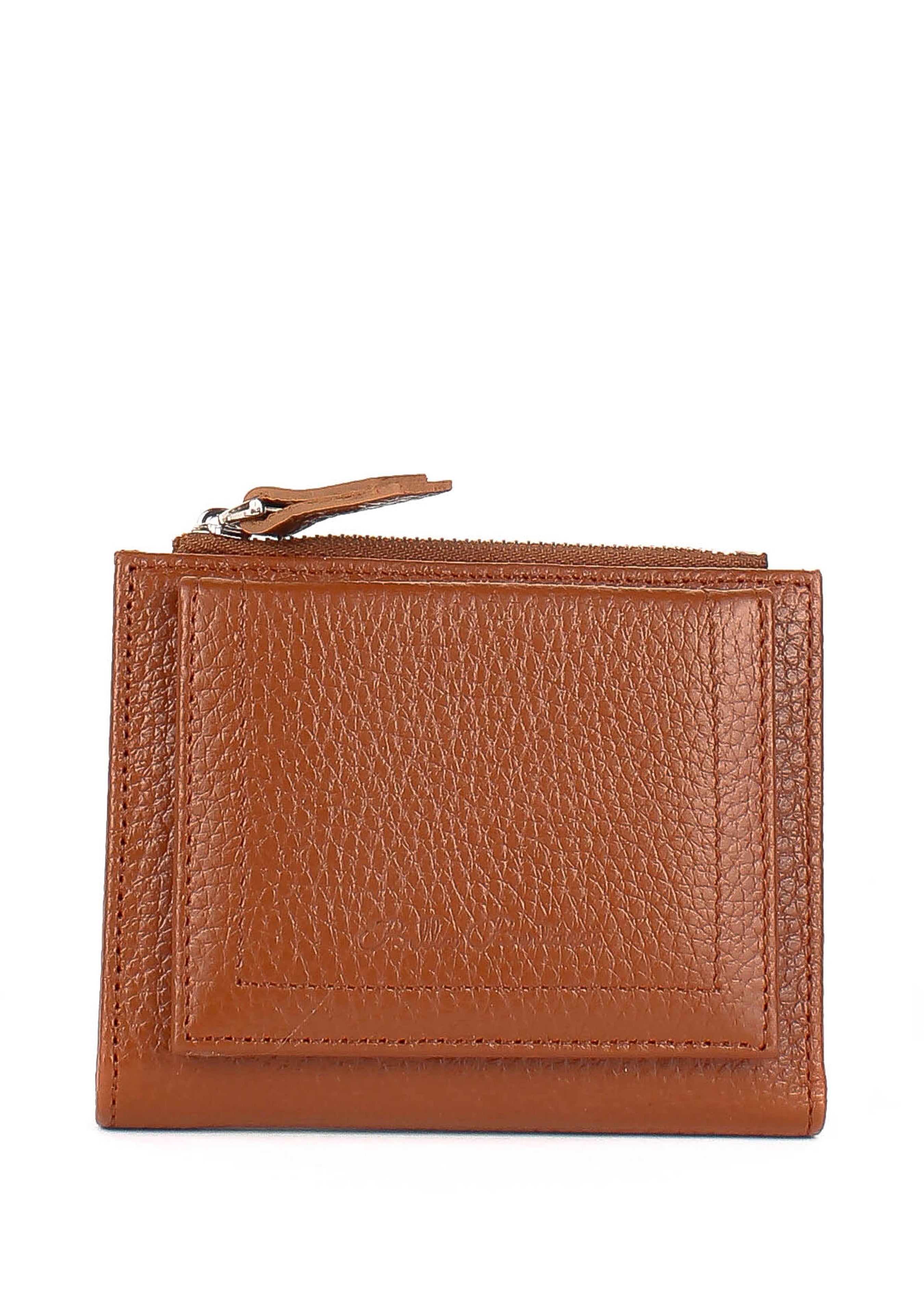 Cartera de piel italiana Rojo 960-5