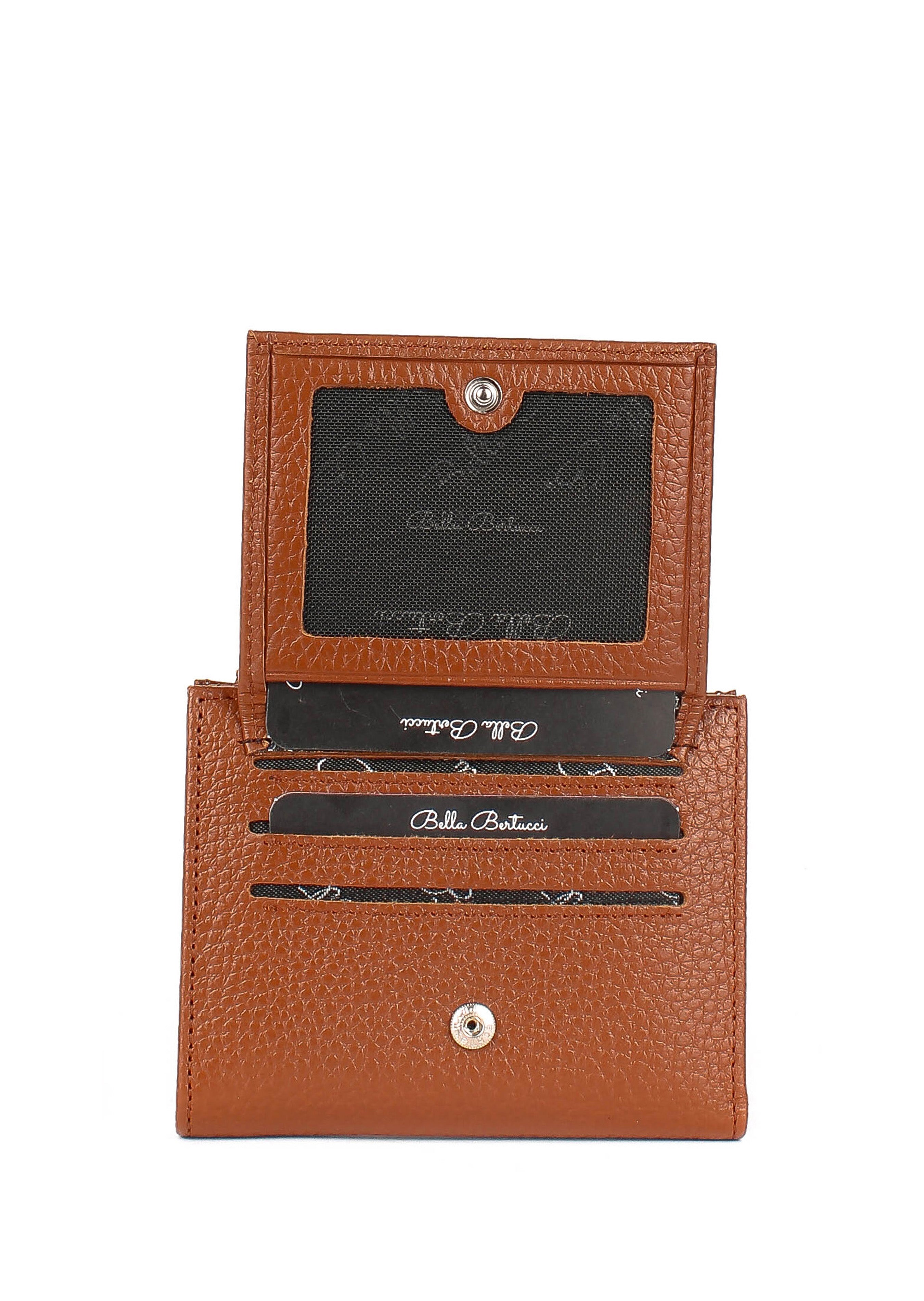 Cartera de piel italiana Rojo 960-5