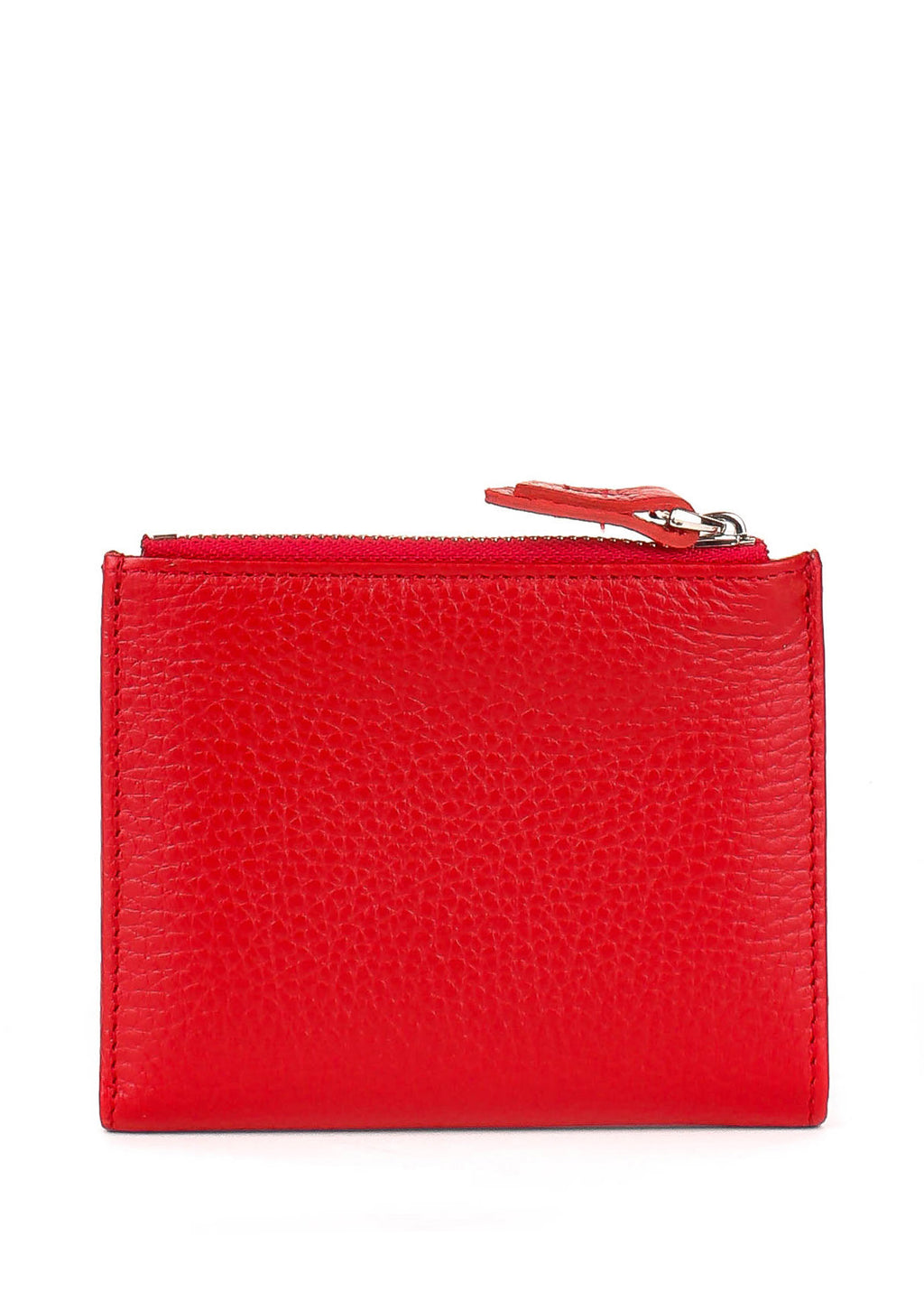 Cartera de piel italiana Rojo 960-4