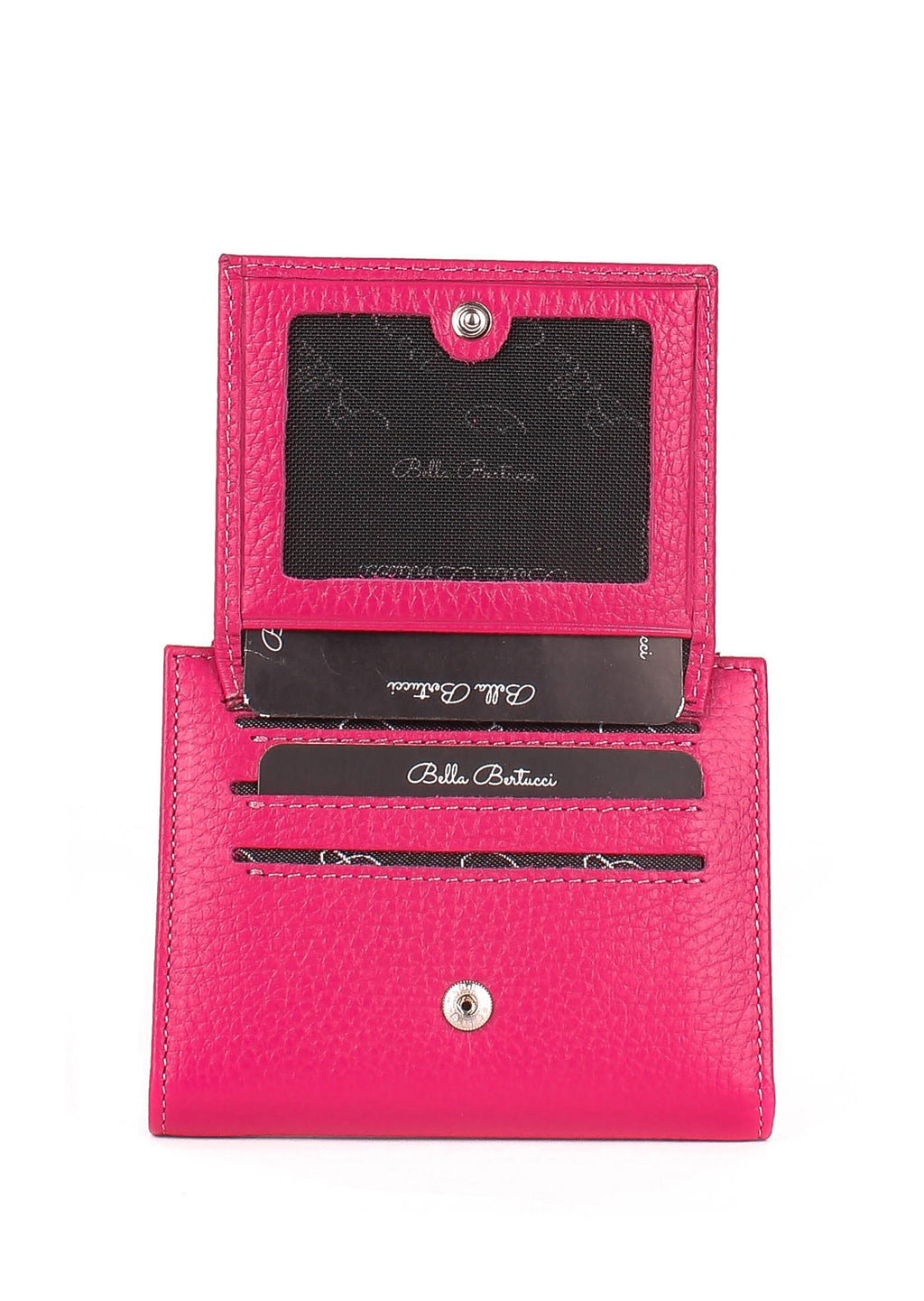 Cartera de piel italiana Rosa 960-369