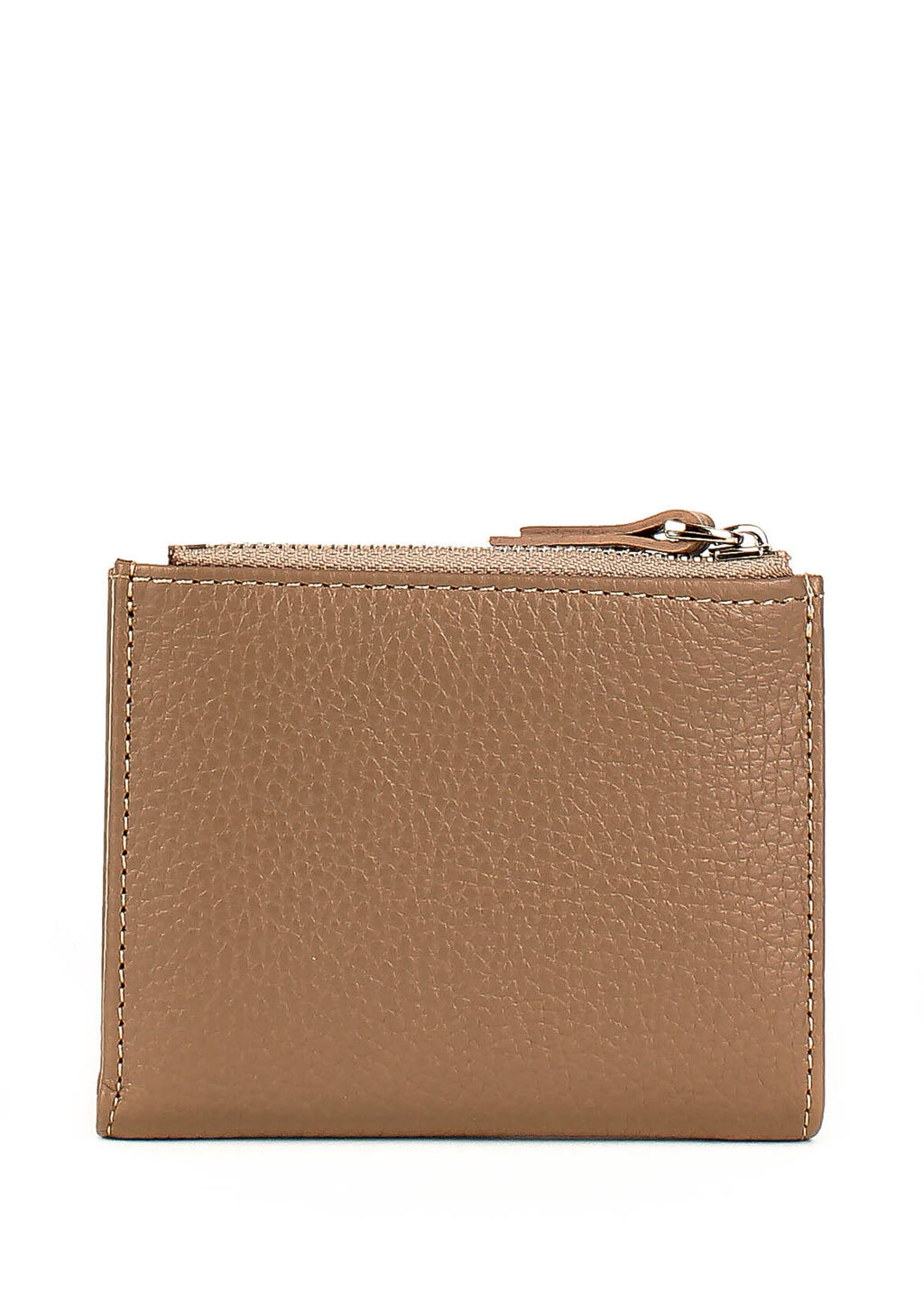 Cartera de piel italiana Gris 960-283