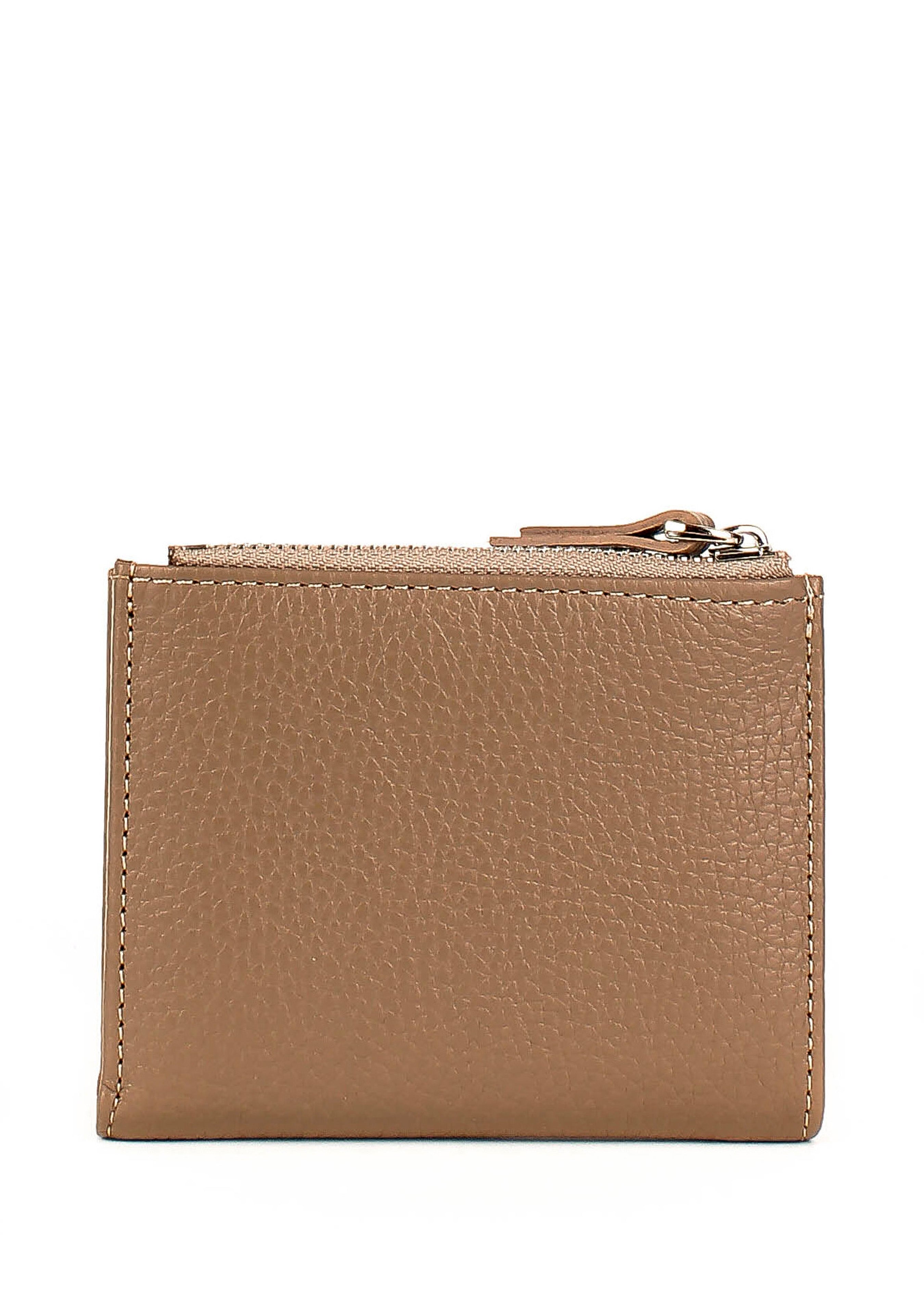 Cartera de piel italiana Gris 960-283