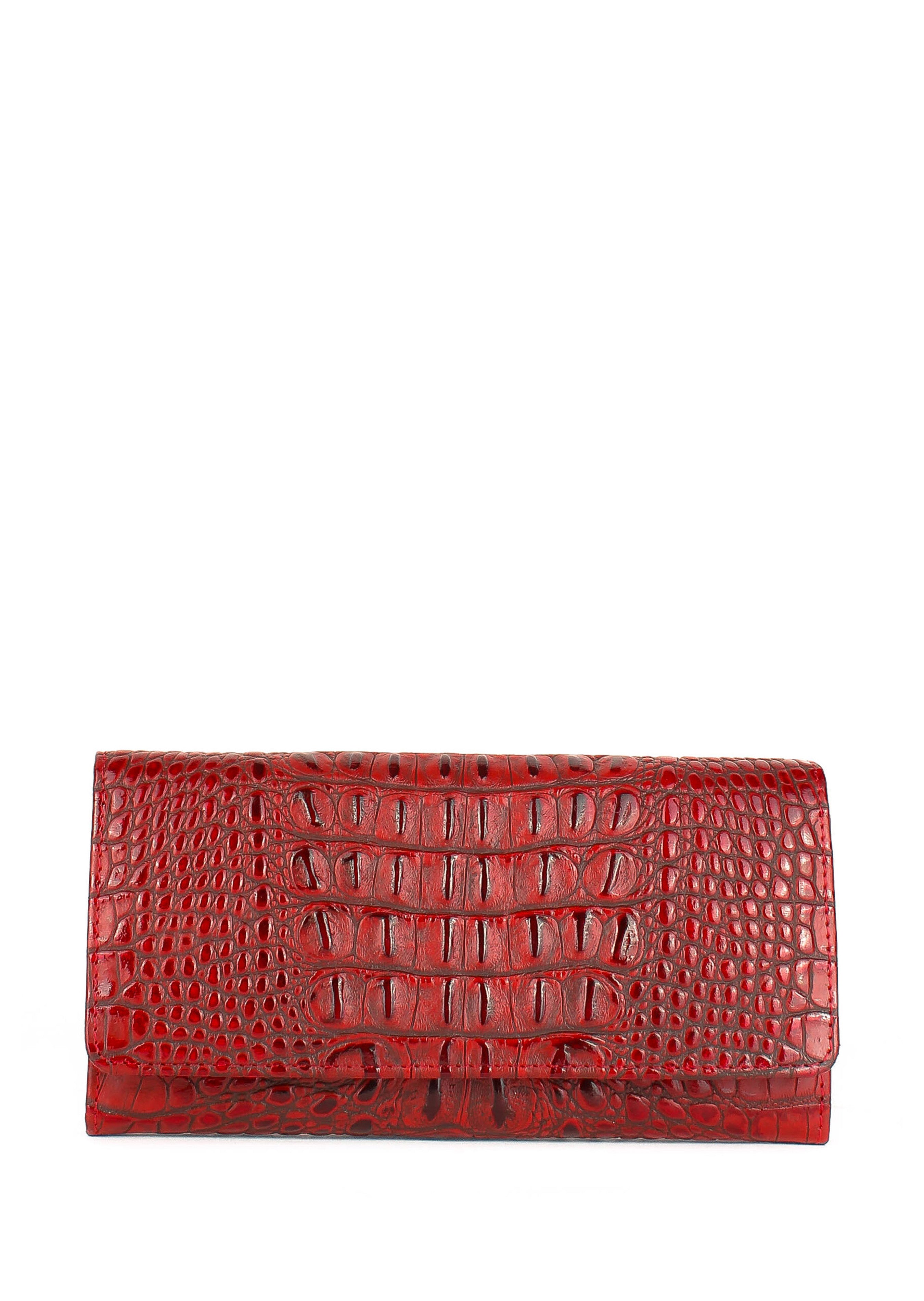 Cartera de piel italiana Rojo 900-912