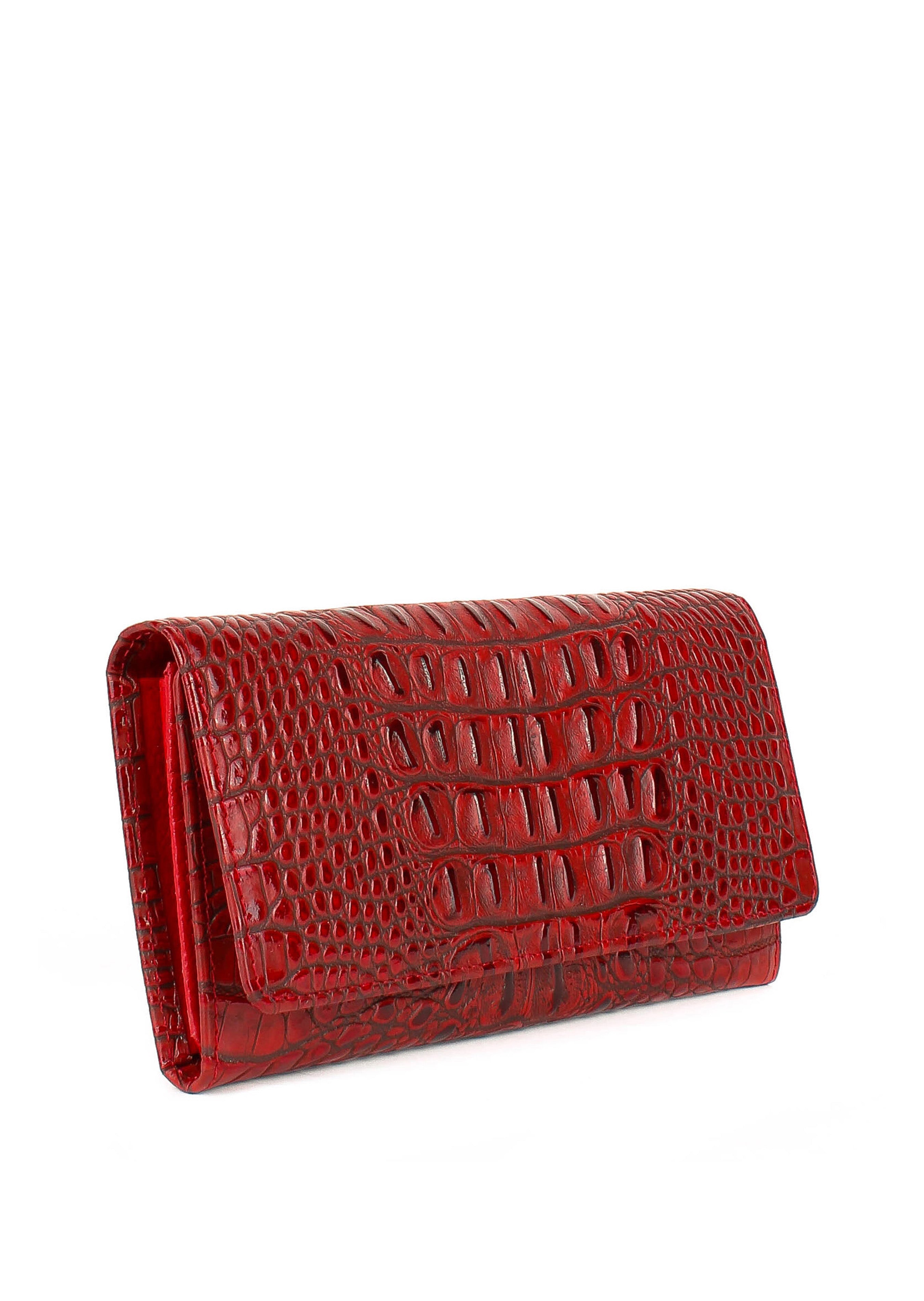 Cartera de piel italiana Rojo 900-912