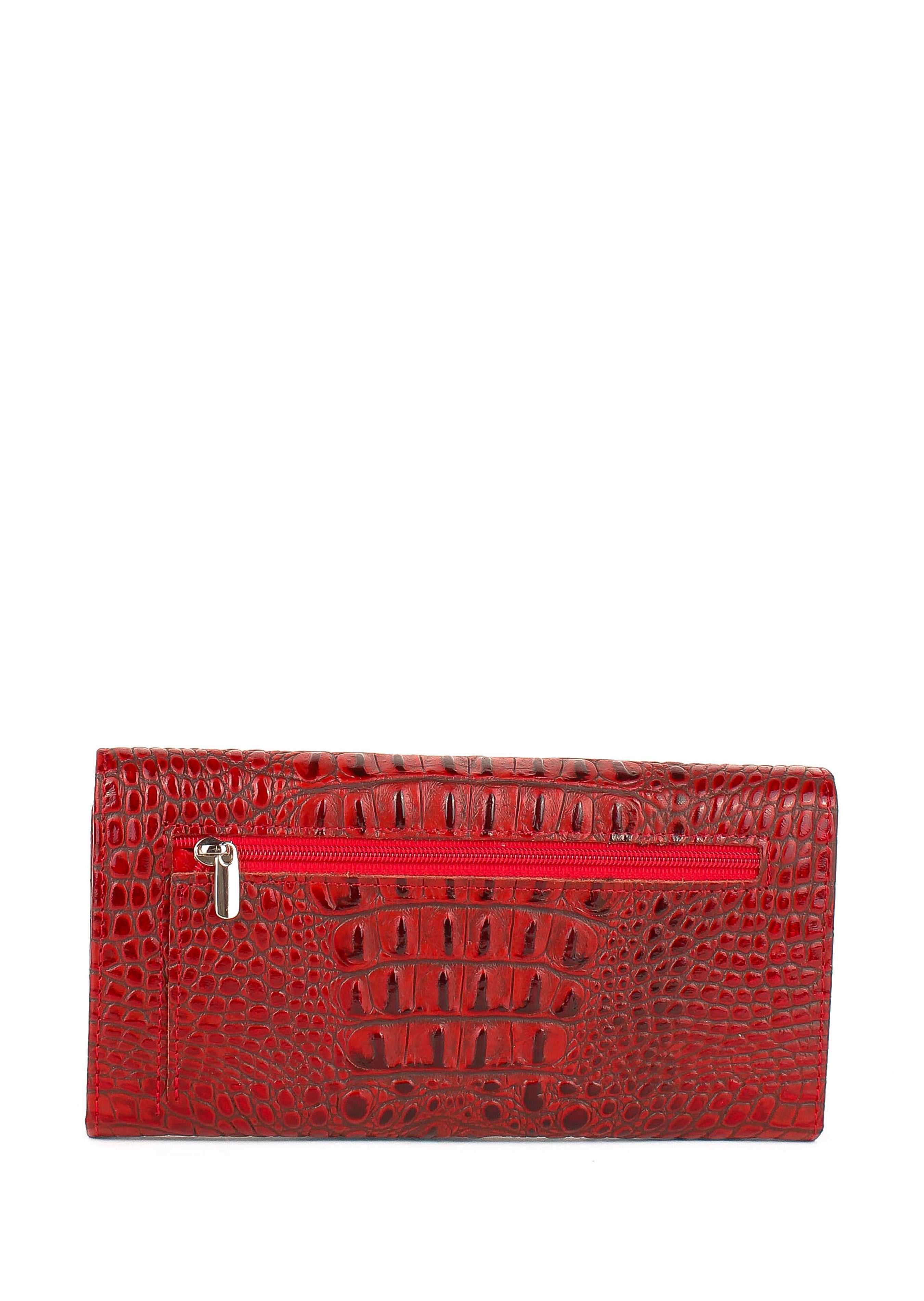 Cartera de piel italiana Rojo 900-912