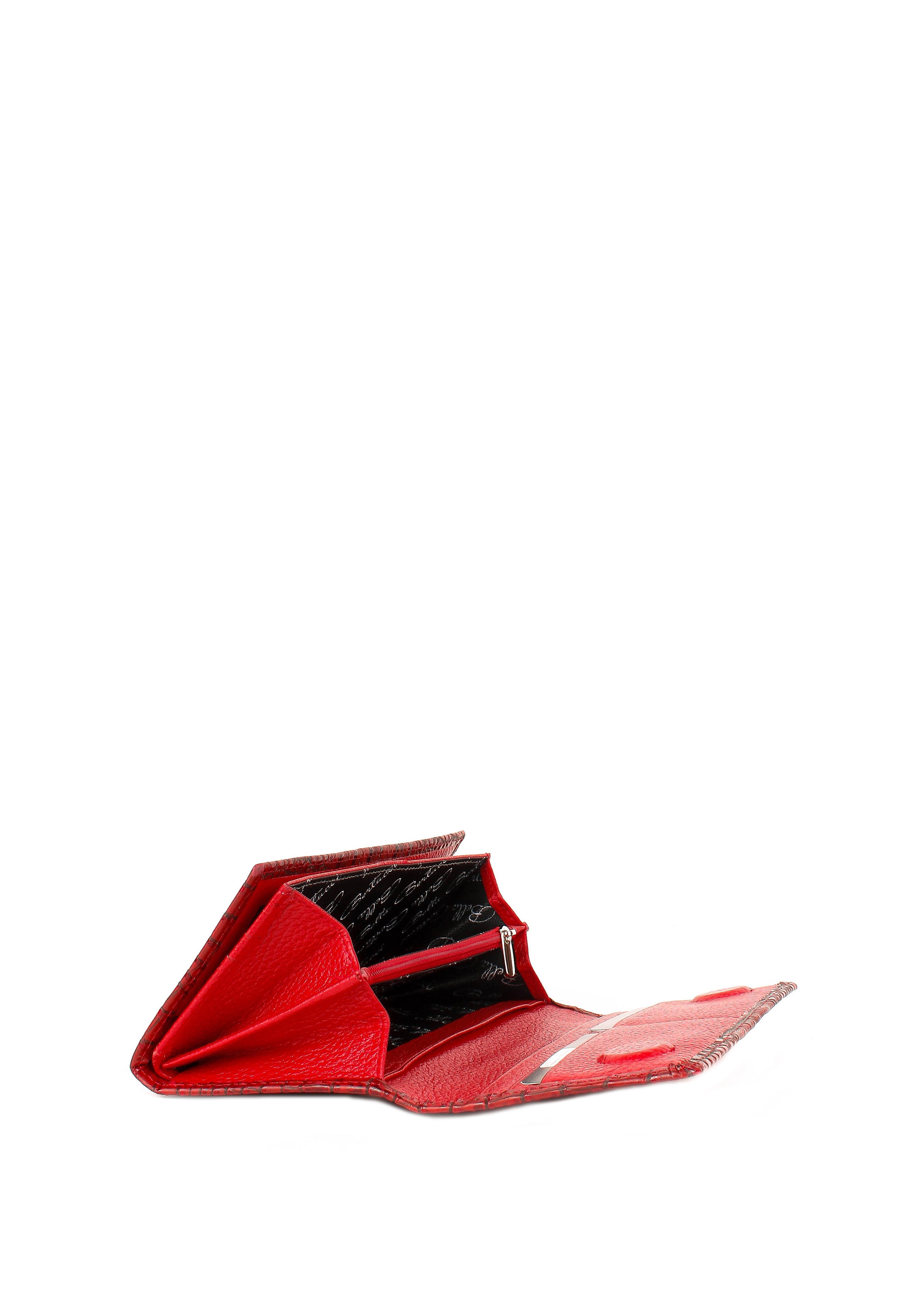 Cartera de piel italiana Rojo 900-912