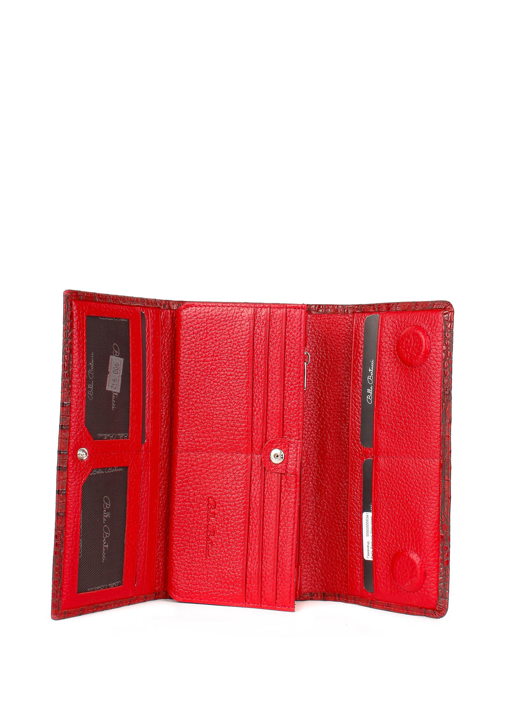 Cartera de piel italiana Rojo 900-912
