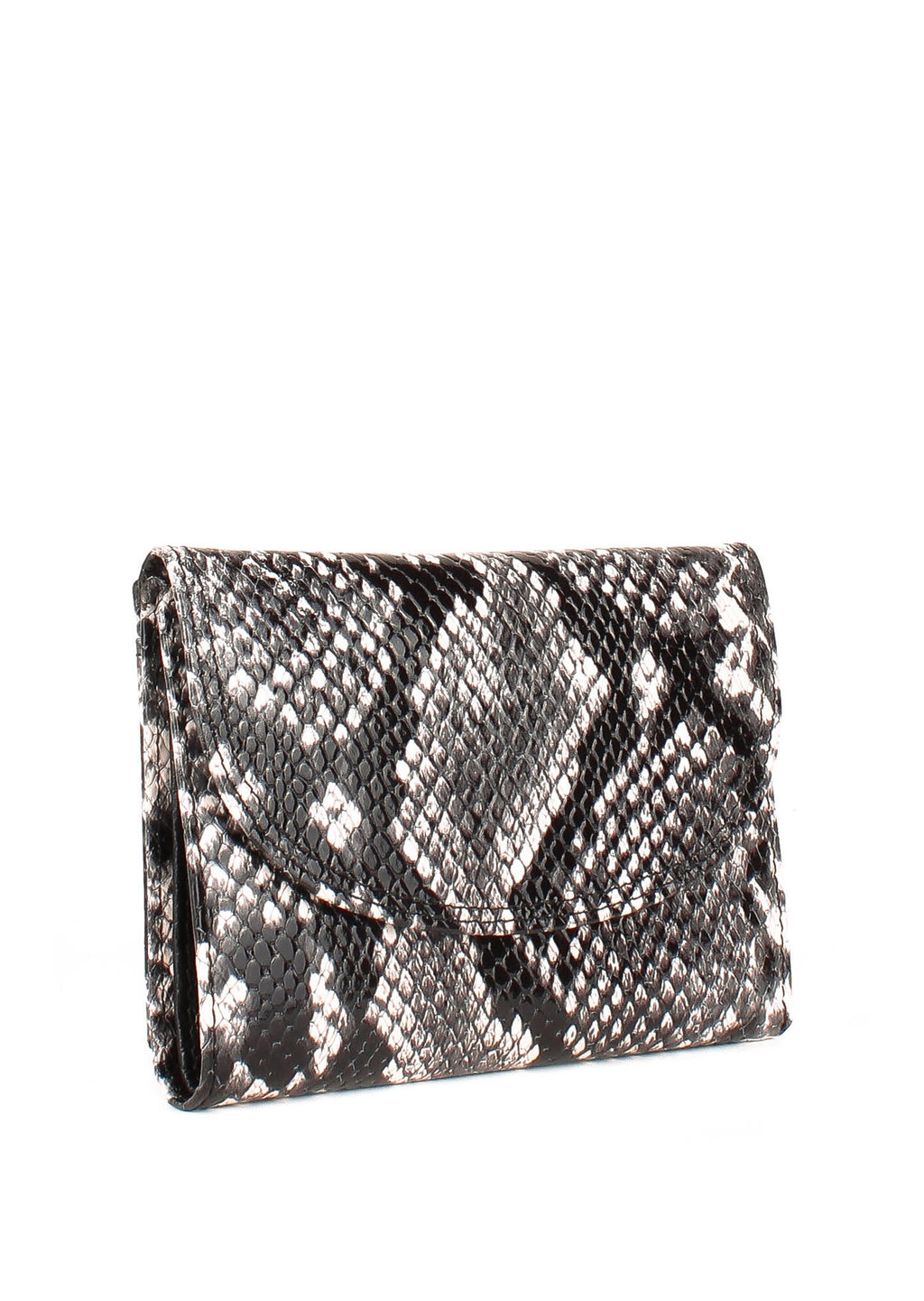 Bandolera de piel italiana Gris 034-993