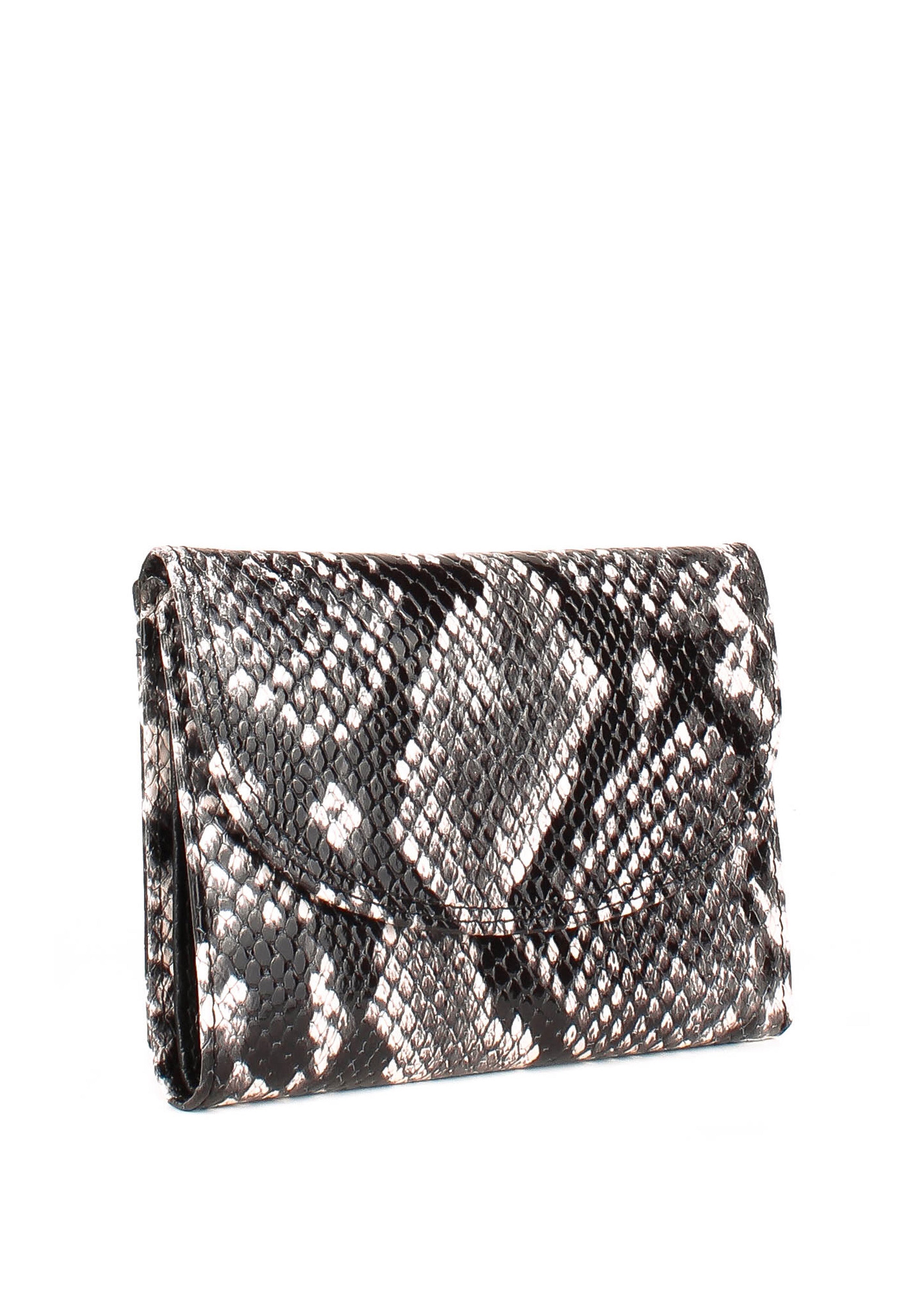 Bandolera de piel italiana Gris 034-993