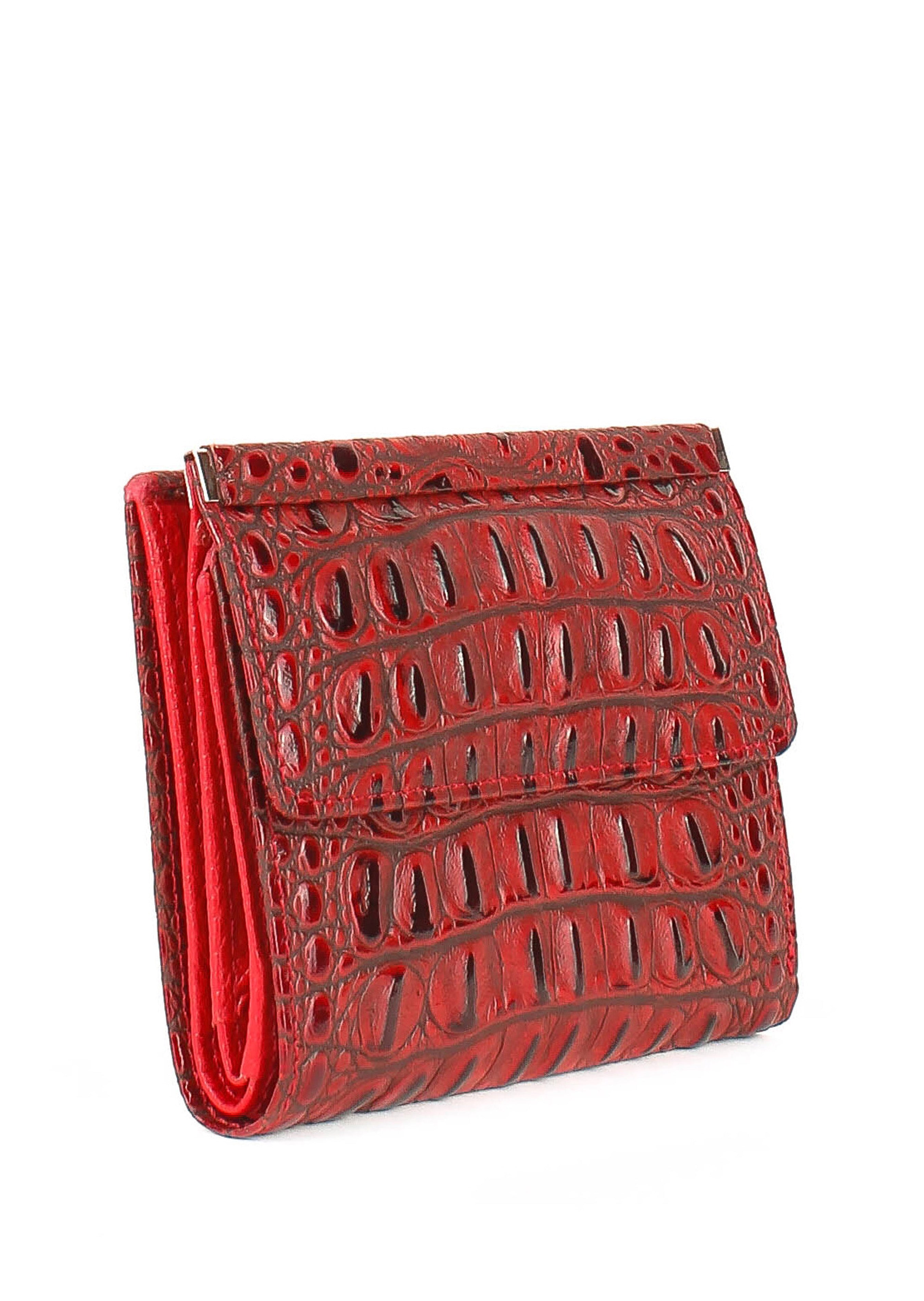 Bandolera de piel italiana Rojo 105-912