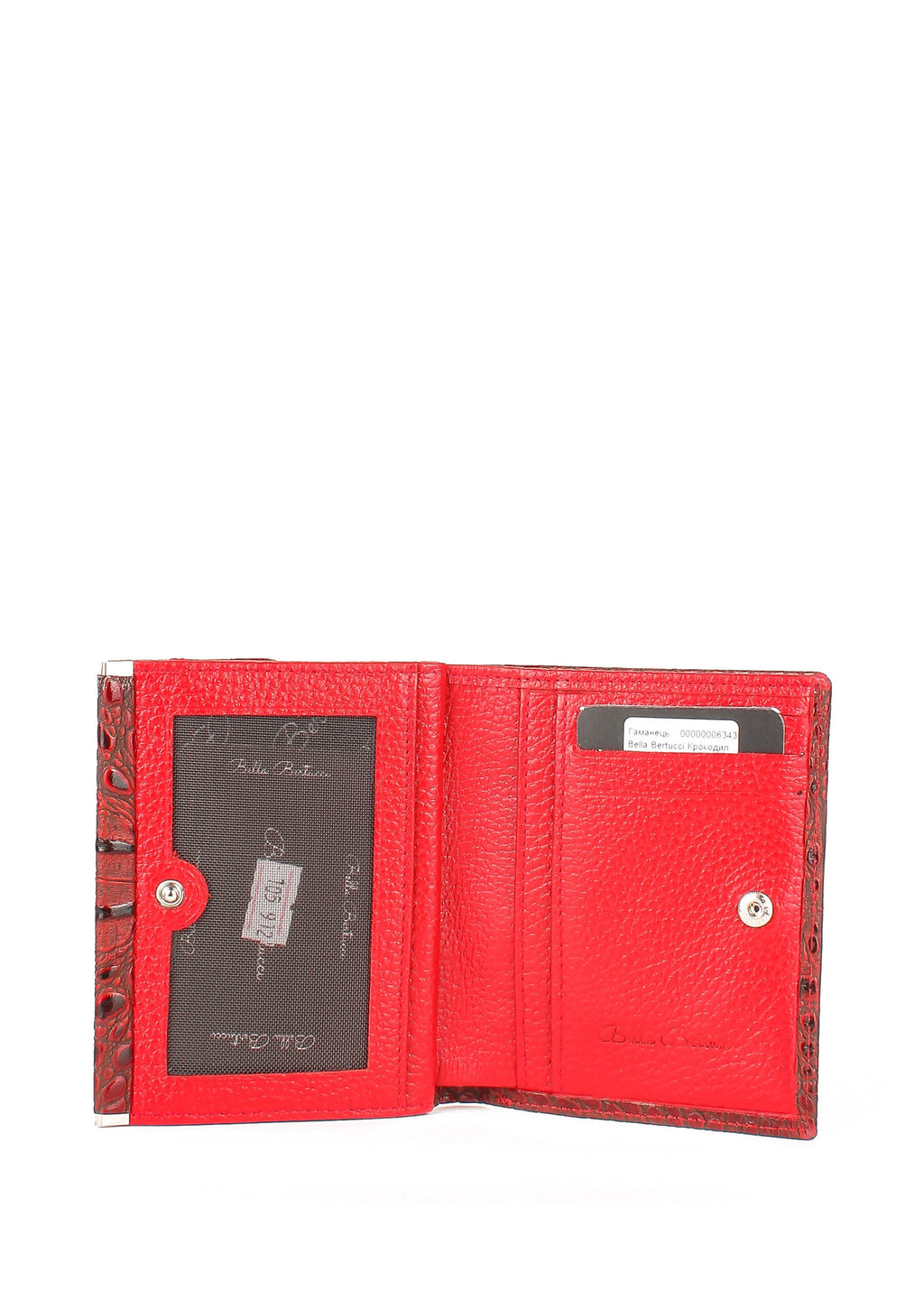 Bandolera de piel italiana Rojo 105-912