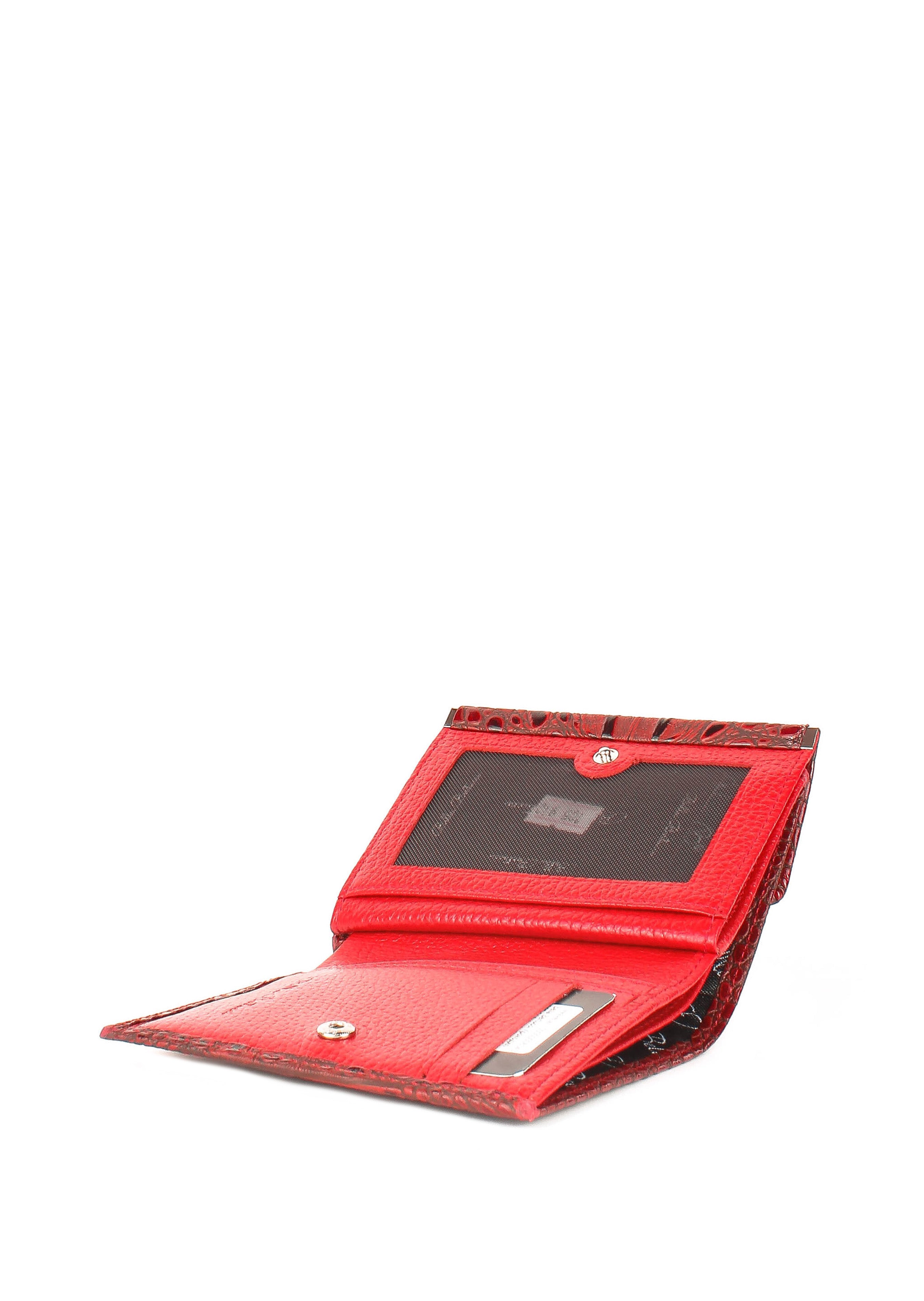 Bandolera de piel italiana Rojo 105-912