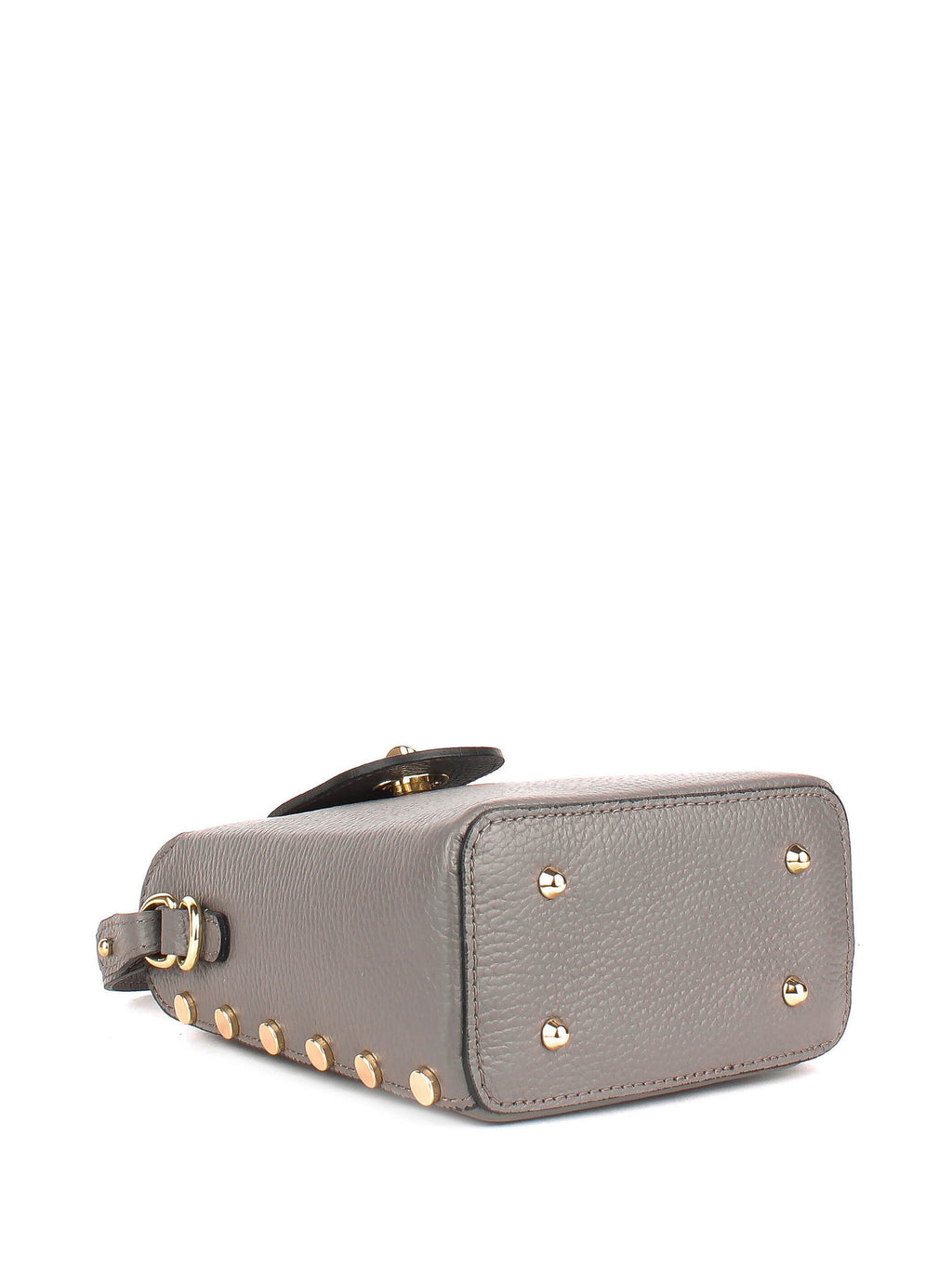 Bandolera de piel italiana Gris, Beige 8811-98-32