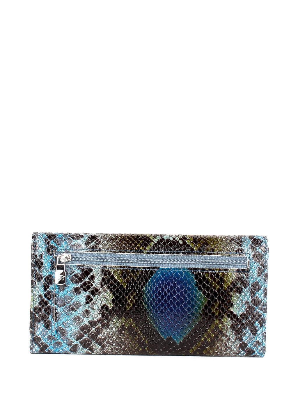 Cartera de piel italiana Azul 1146-550