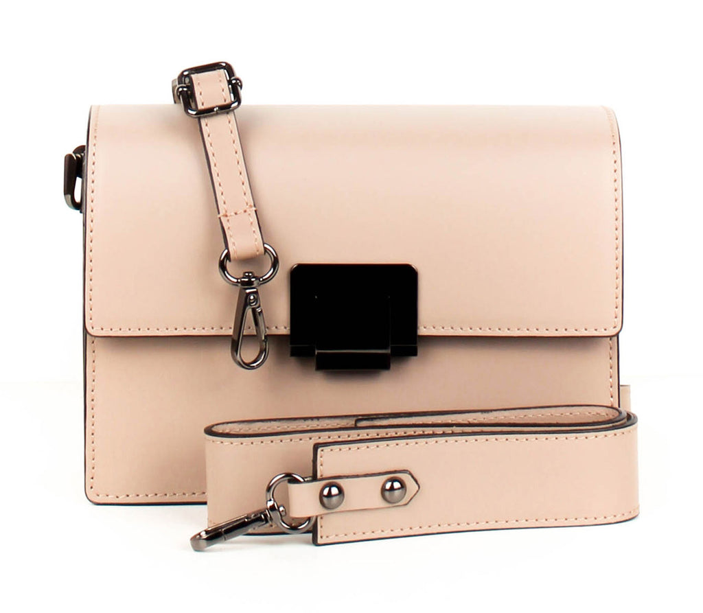 Bandolera de piel italiana Gris 4701-52-31