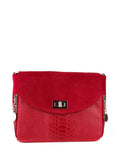 Bandolera de piel italiana Burgoña 6255-12-48