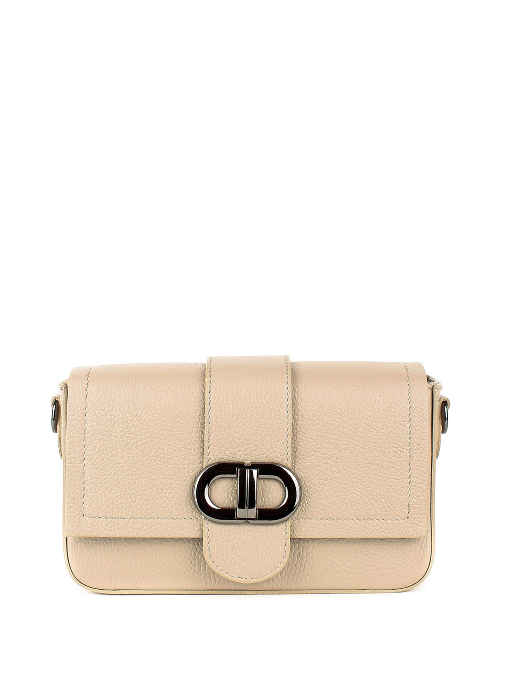 Bandolera de piel italiana Beige 5833-11-32