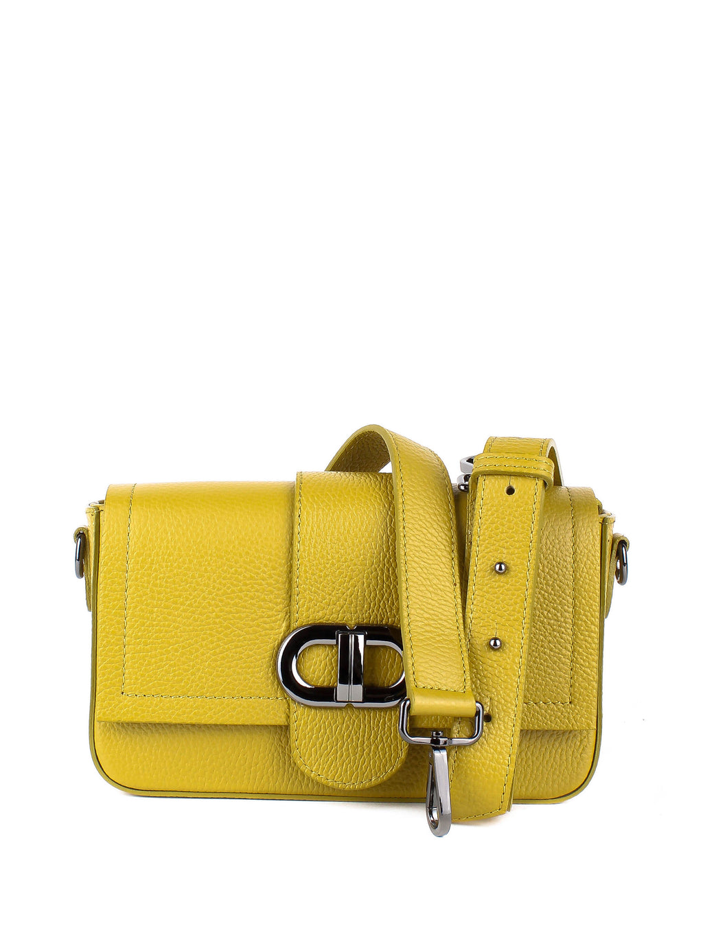 Bandolera de piel italiana Amarillo 5833-55-32