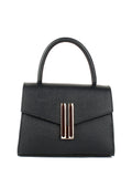 Bolso de mano de piel italiana Negro 9025-05-32