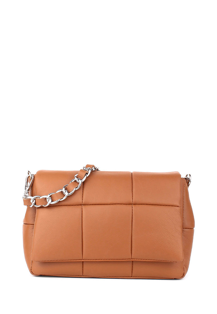 Bandolera de piel italiana Rojo 4034-45-37