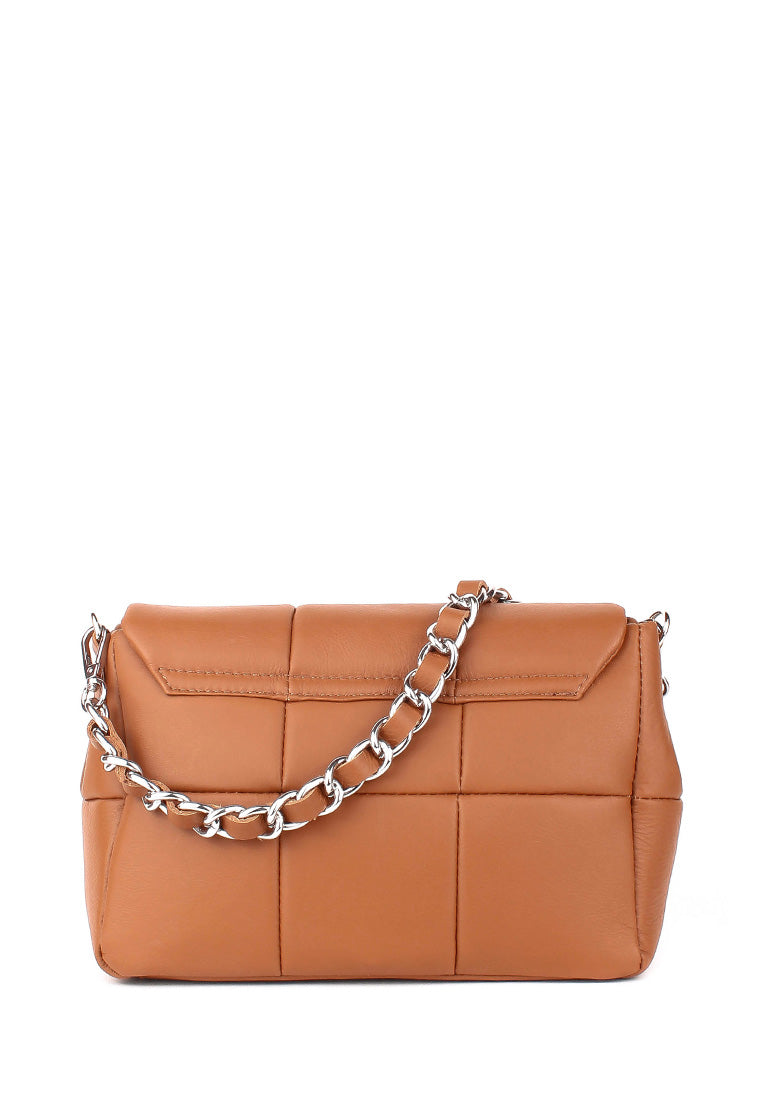 Bandolera de piel italiana Rojo 4034-45-37