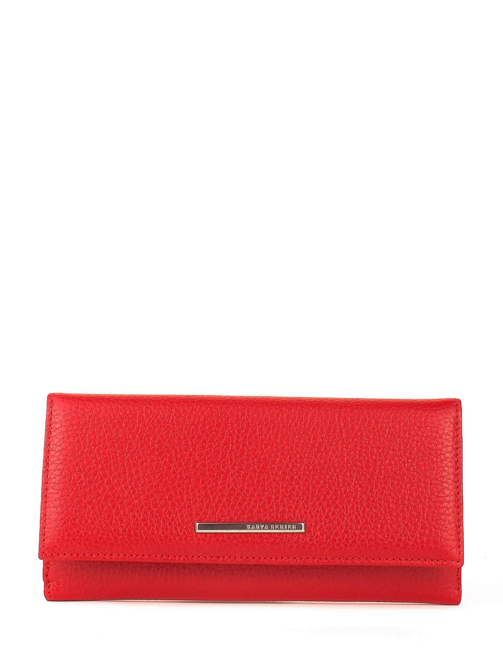 Cartera de piel italiana Rojo 1133-46