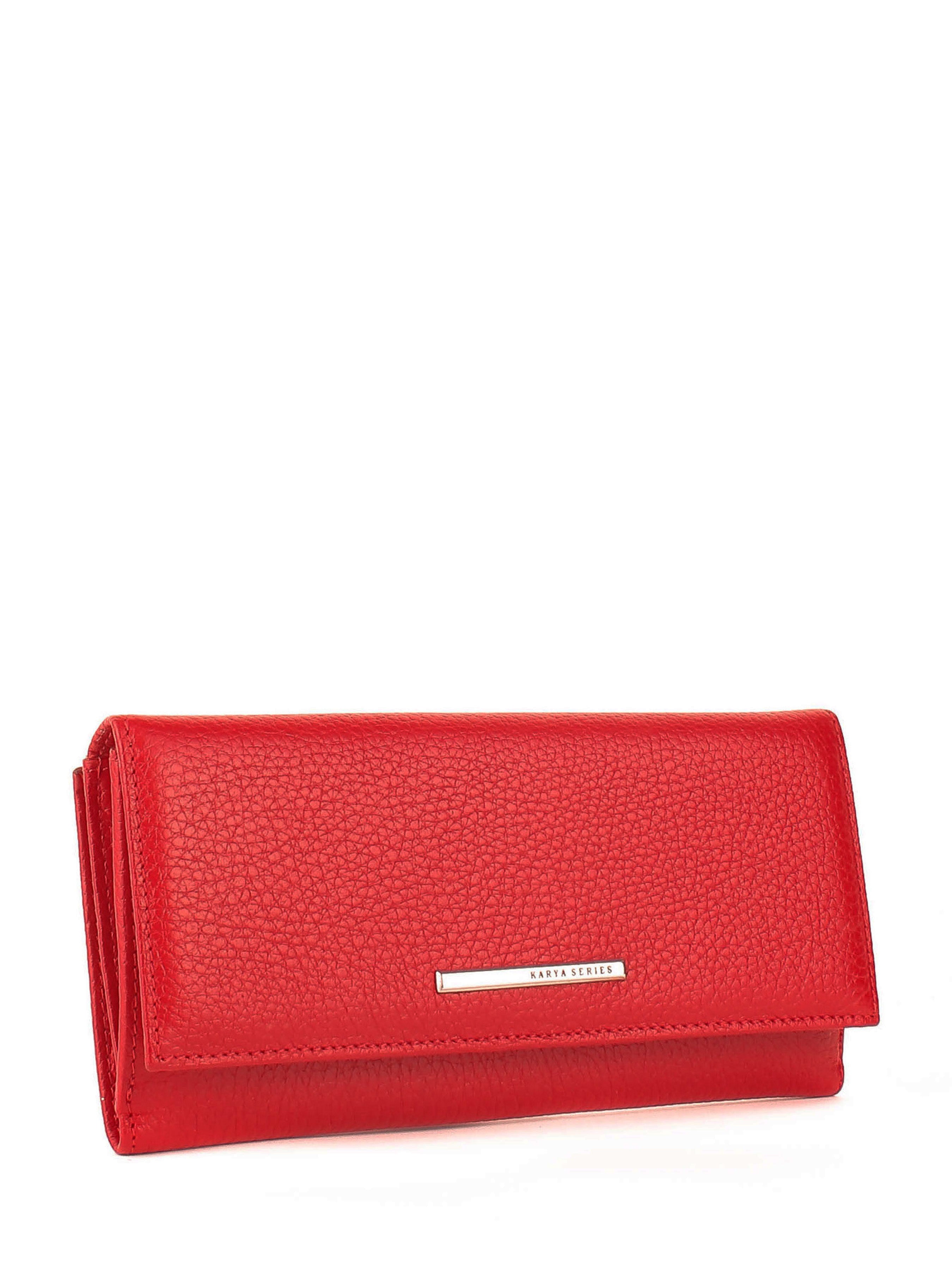 Cartera de piel italiana Rojo 1133-46
