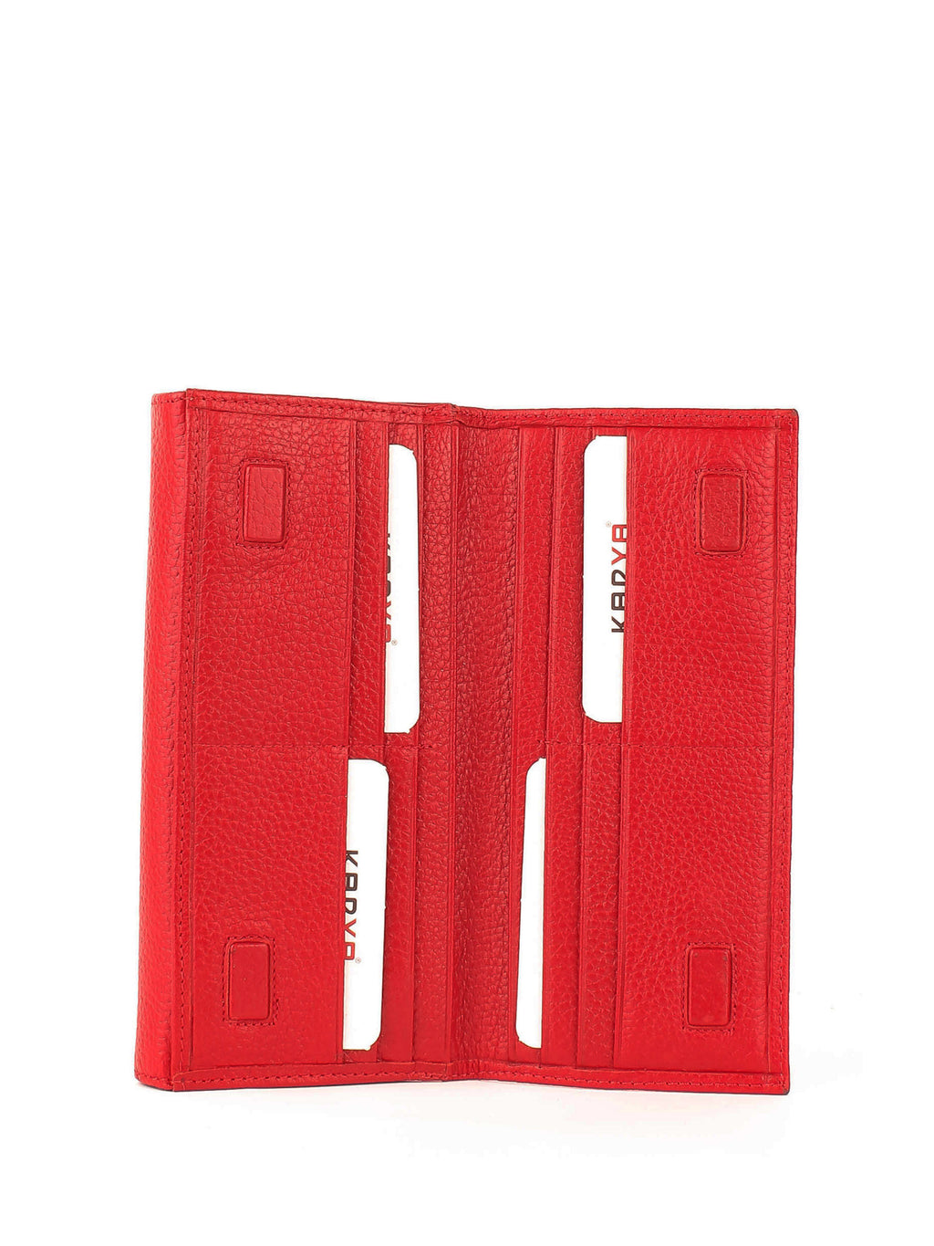 Cartera de piel italiana Rojo 1133-46