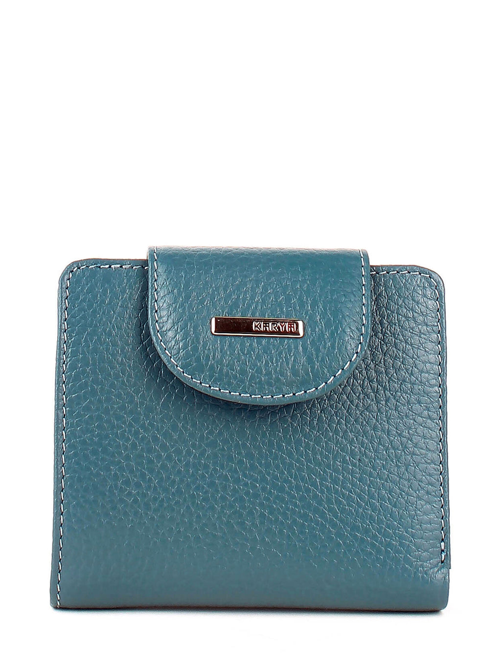 Cartera de piel italiana Темно блакитний 1052-093