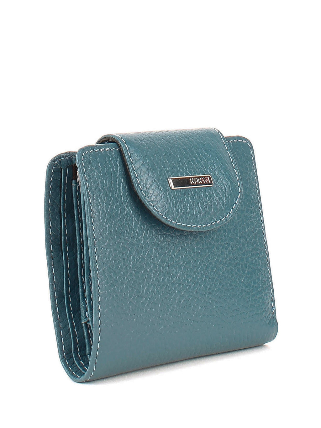 Cartera de piel italiana Темно блакитний 1052-093