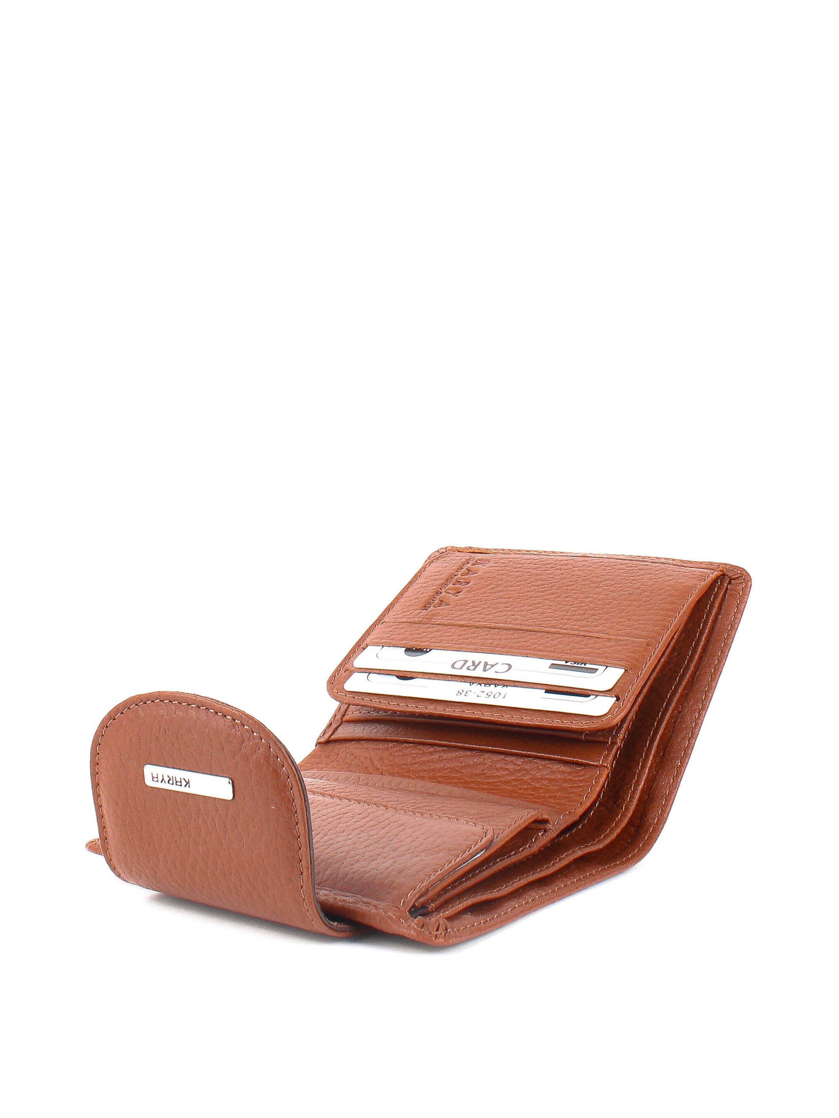 Cartera de piel italiana Rojo 1052-38