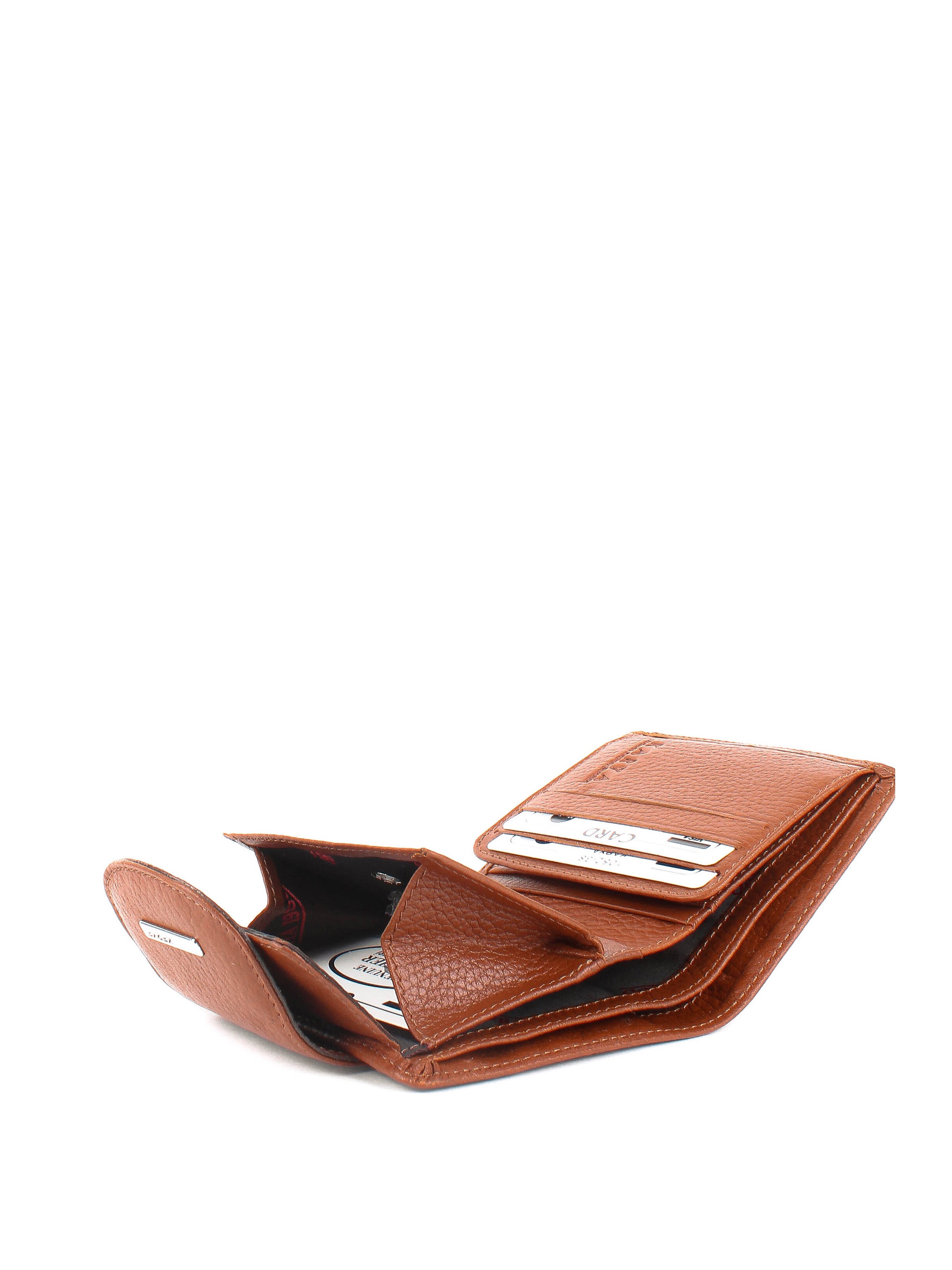 Cartera de piel italiana Rojo 1052-38