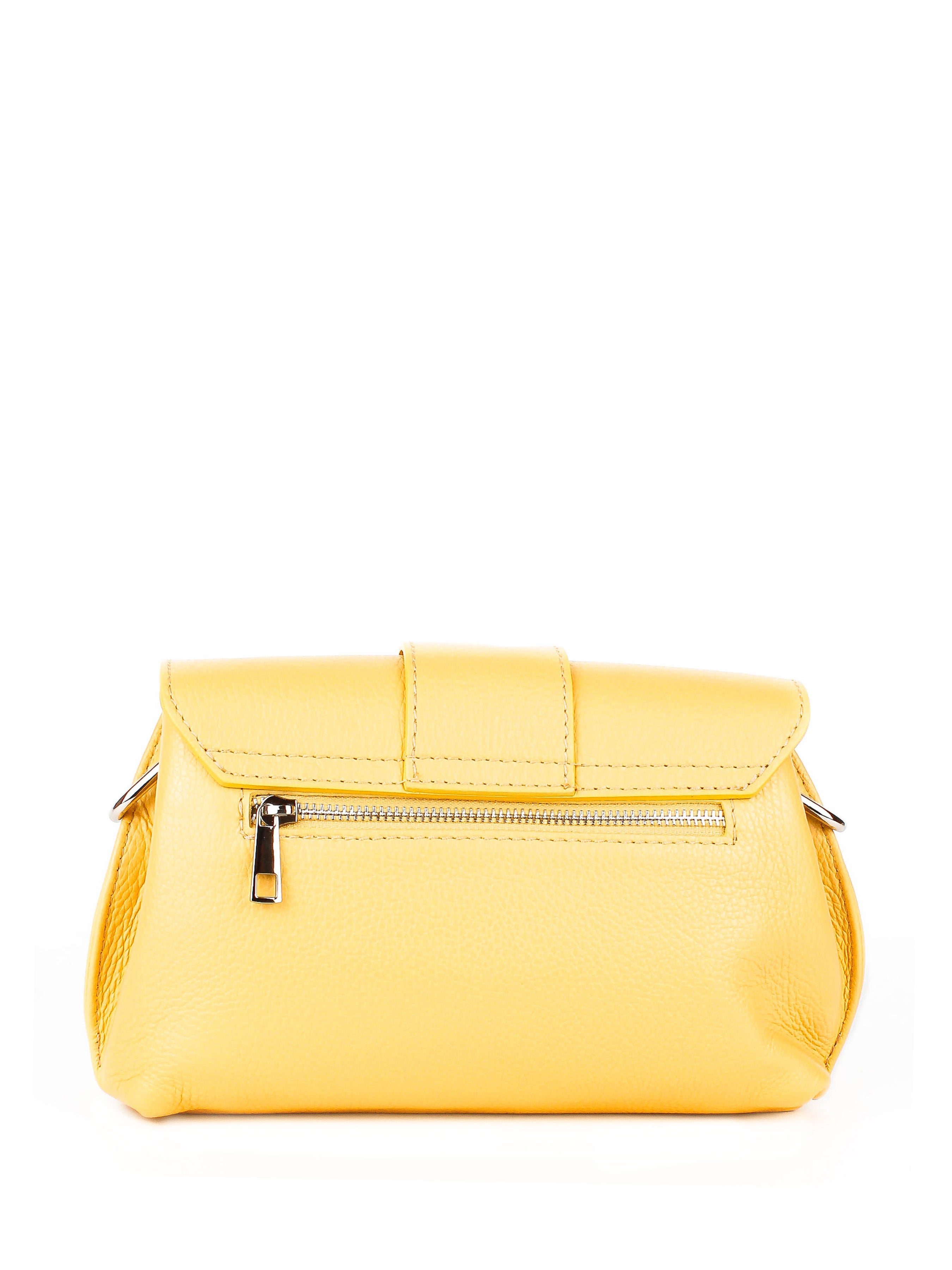 Bandolera de piel italiana Amarillo 3693-15-32