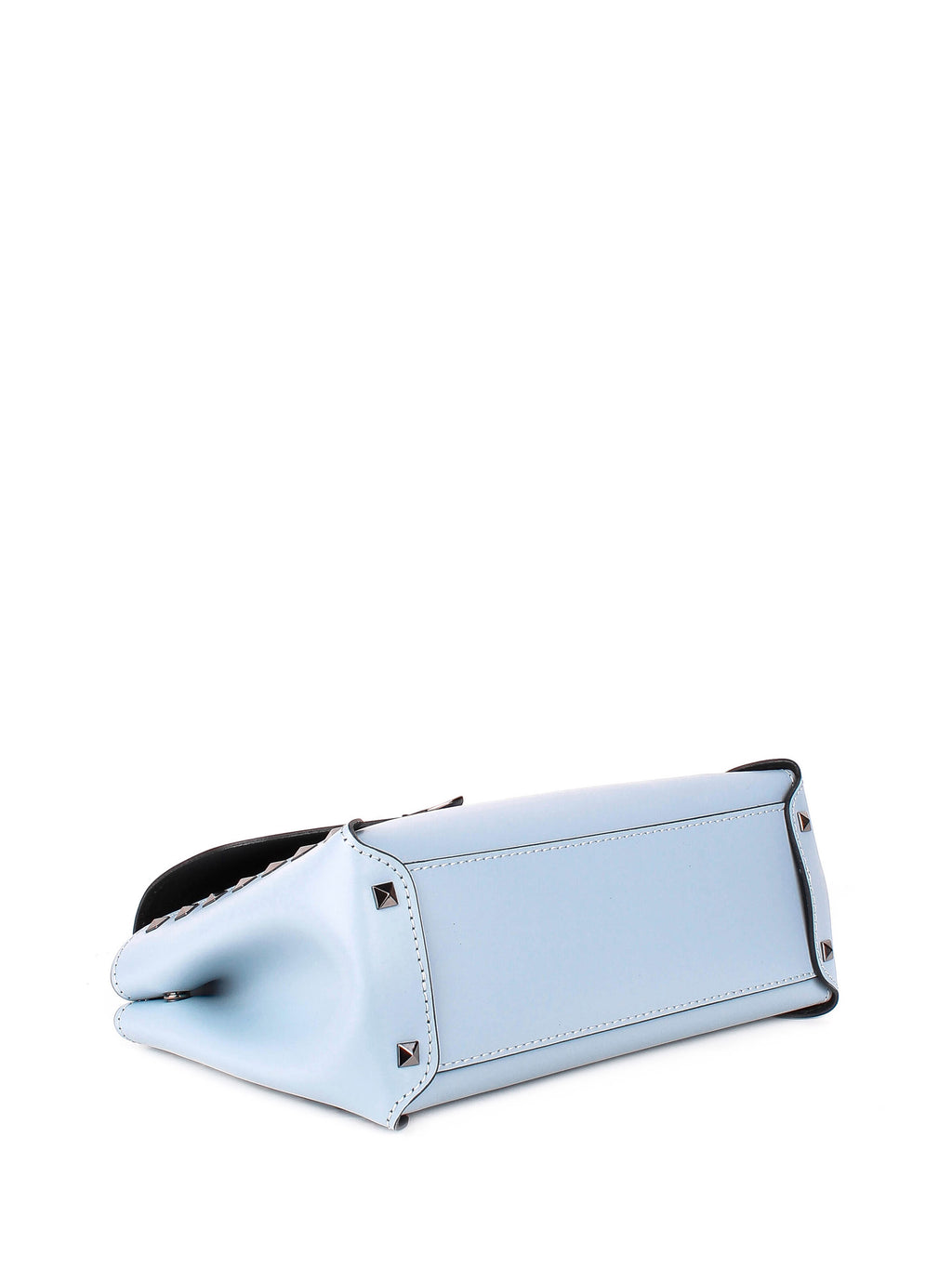 Bolso de mano de piel italiana Блакитний 1291-17-31