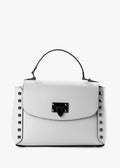 Bolso de mano de piel italiana Blanco 1291-16-31