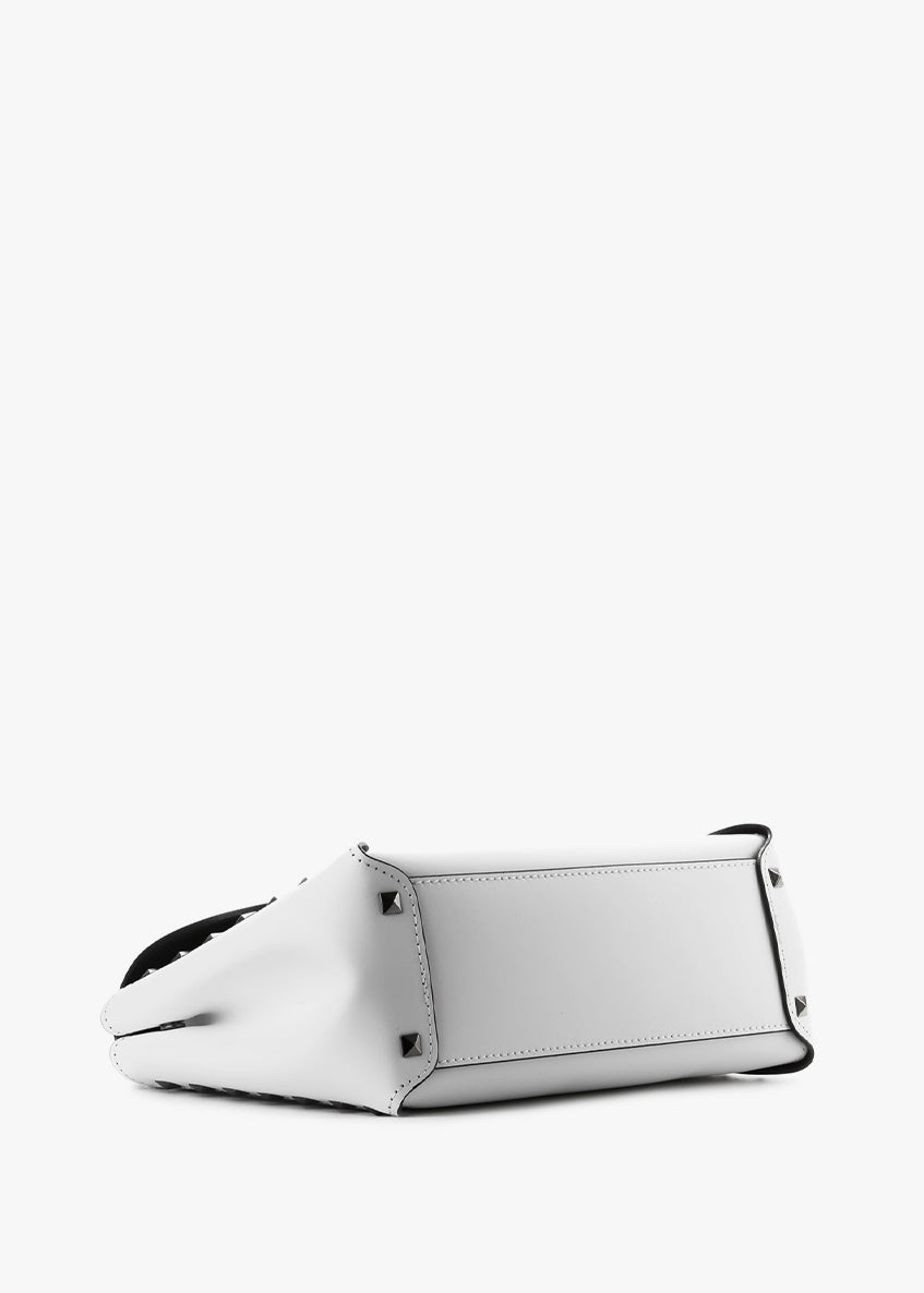 Bolso de mano de piel italiana Blanco 1291-16-31